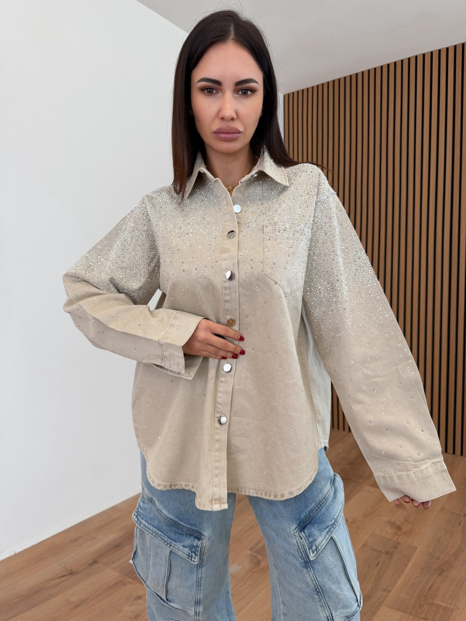 Camicia Diamond - Beige - SAINTH