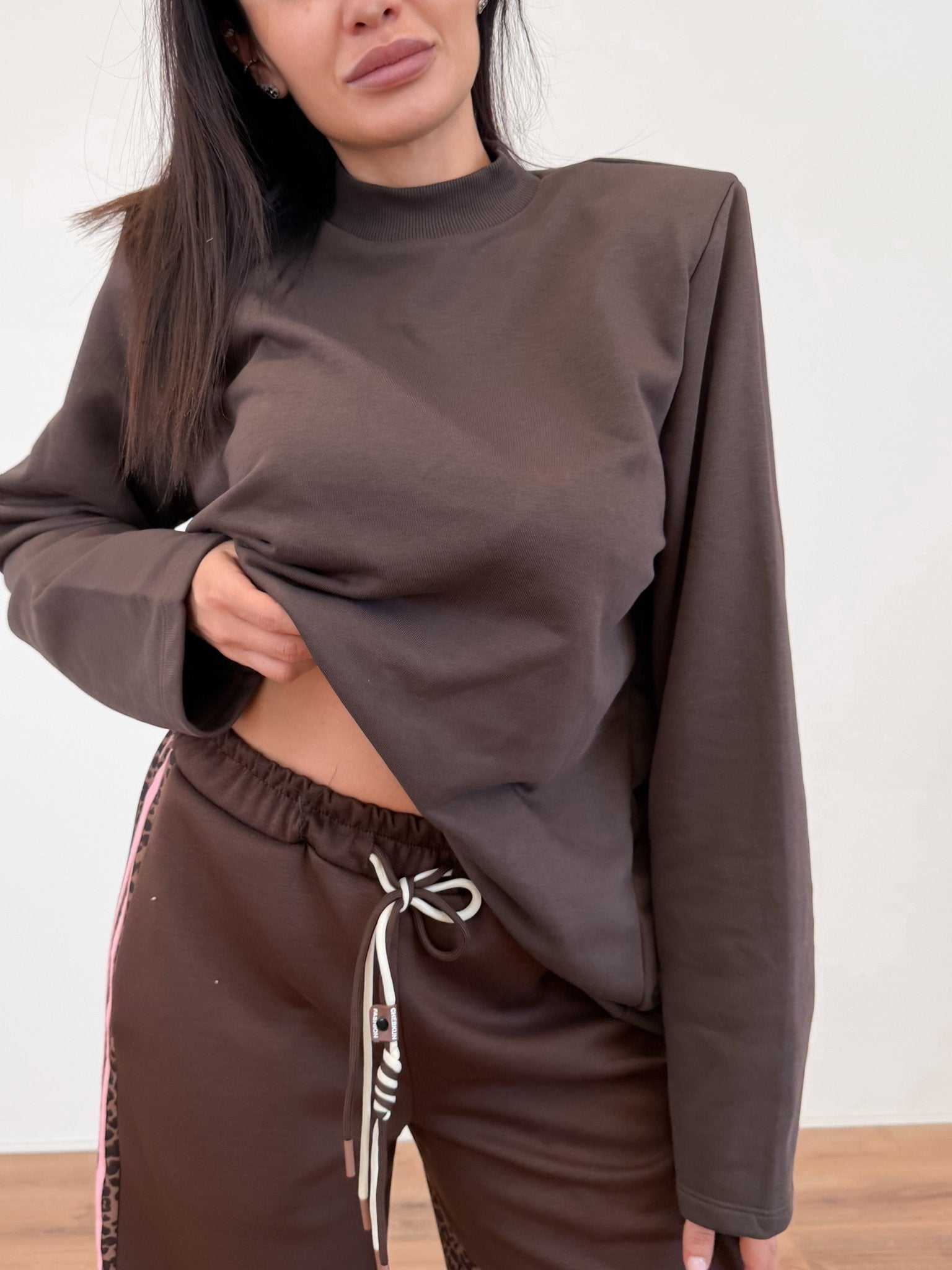 Felpa Maxi Spalla - Marrone - SAINTH