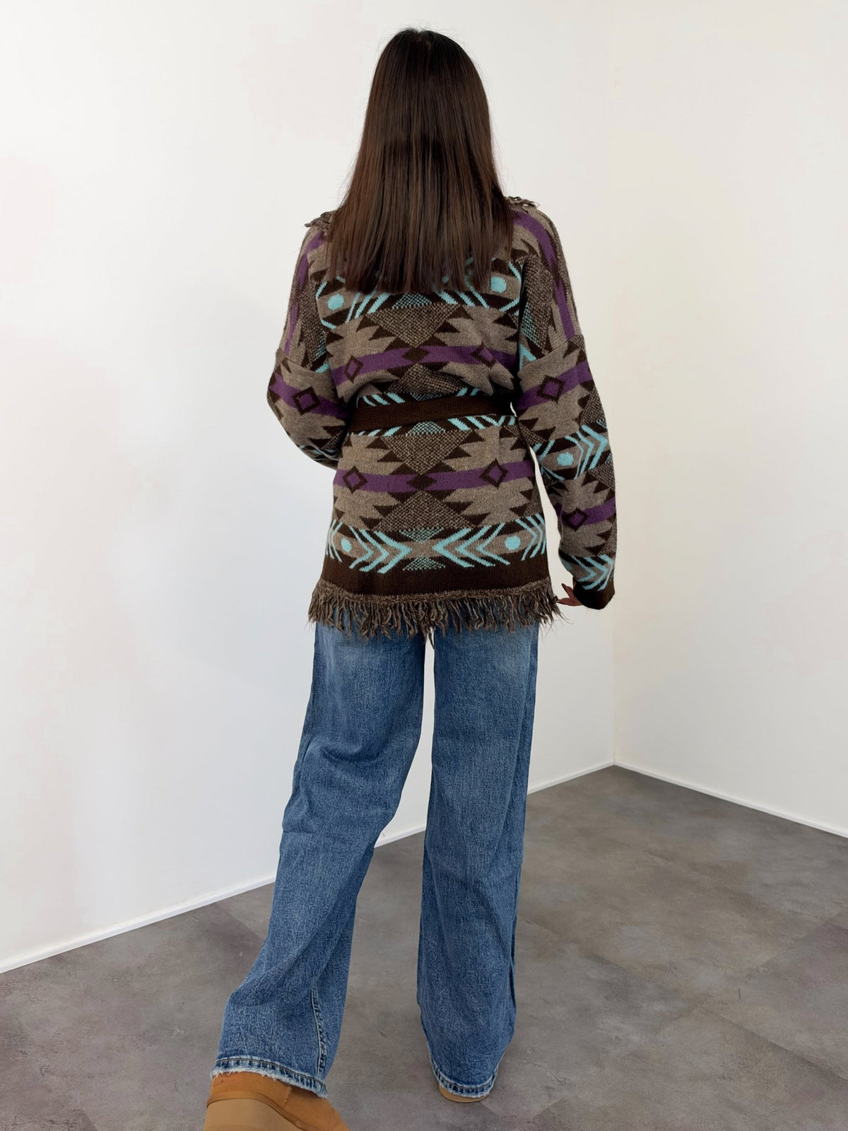 Cardigan Triangle 2.0 - Khaki Acquamarina - SAINTH