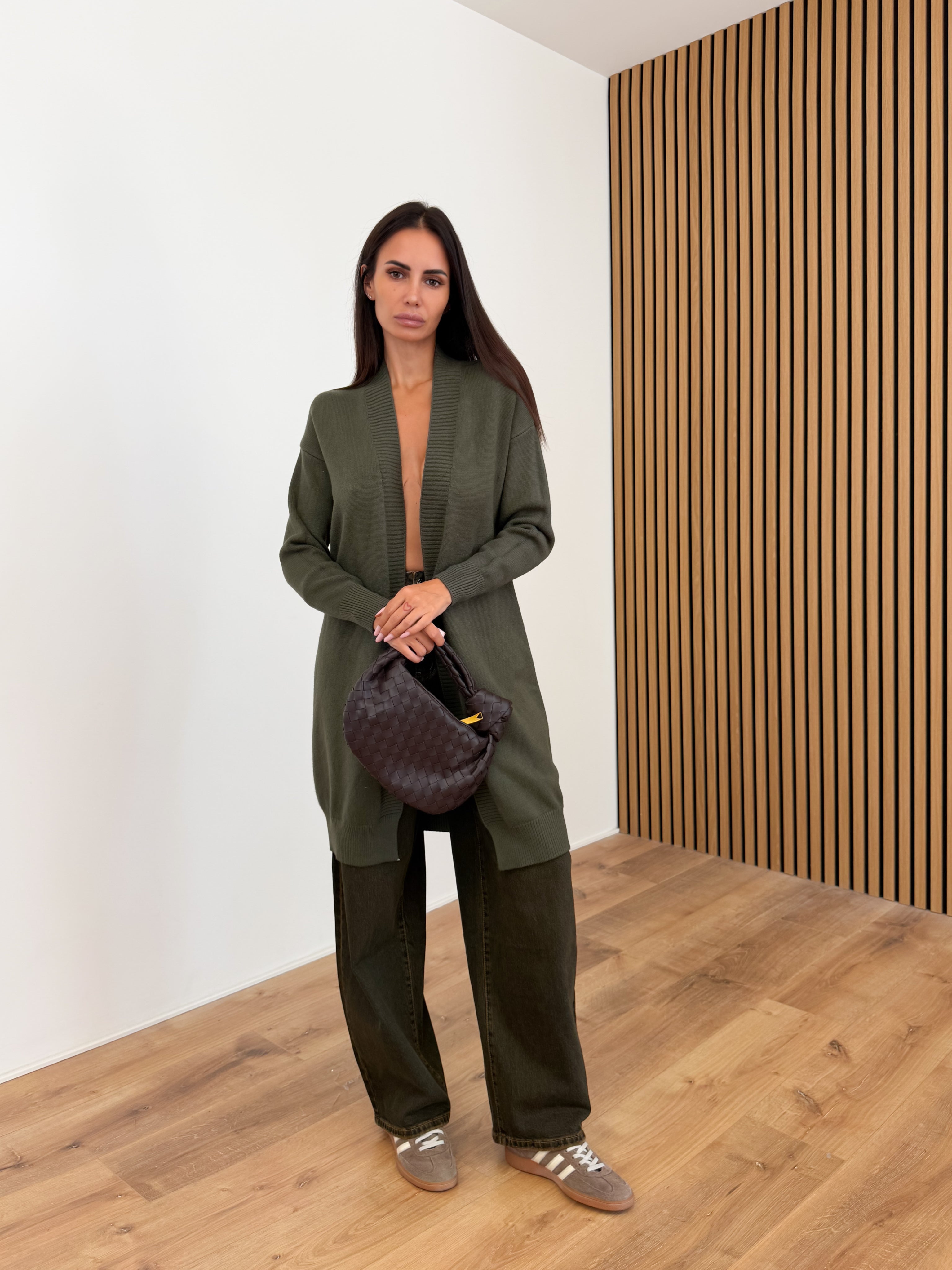 Cardigan Utility - Army Green