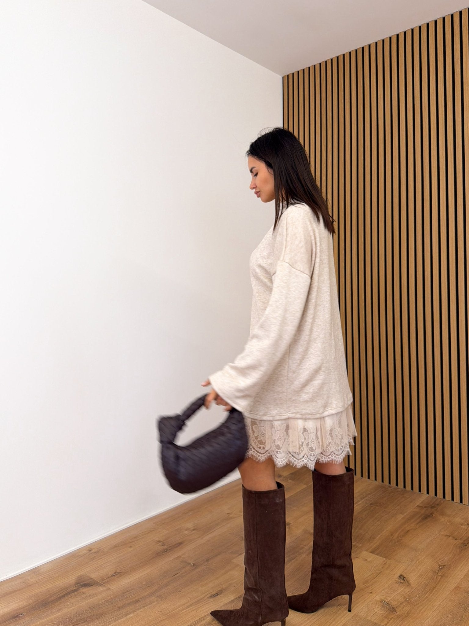 Pull Abito Love - Beige - SAINTH