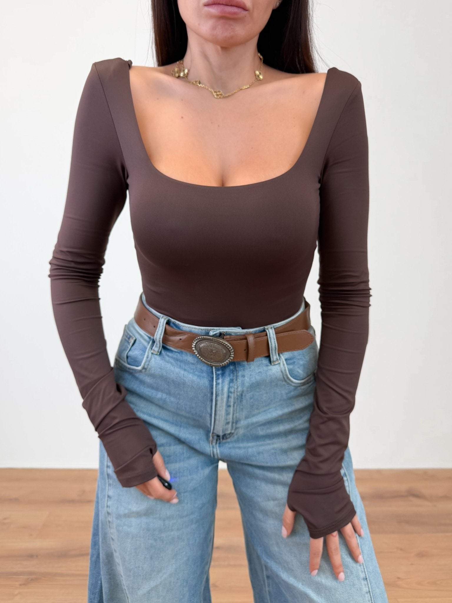 Body Satin - Marrone - SAINTH