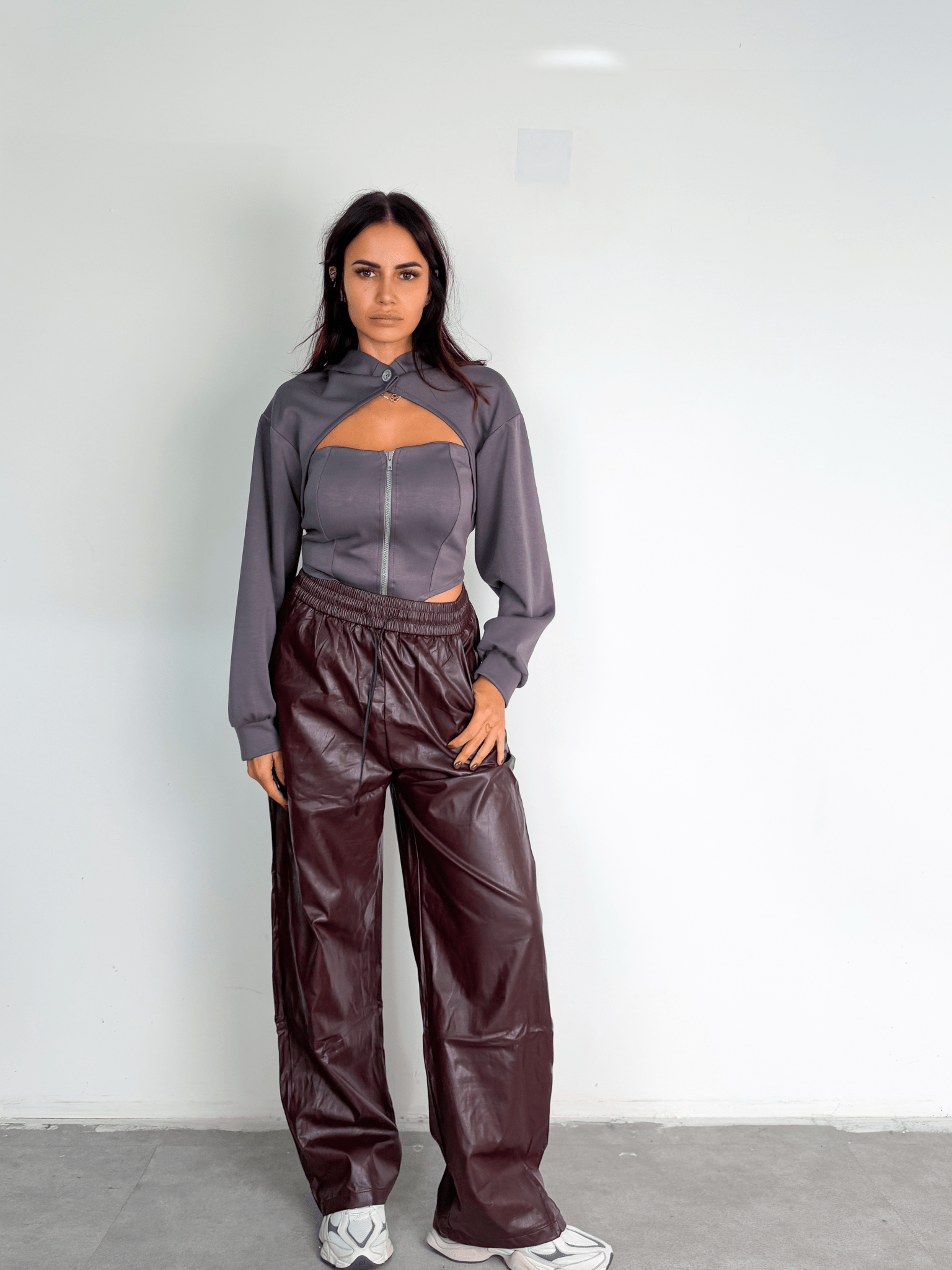 Set Corpetto + Coprispalle - Grigio - SAINTH