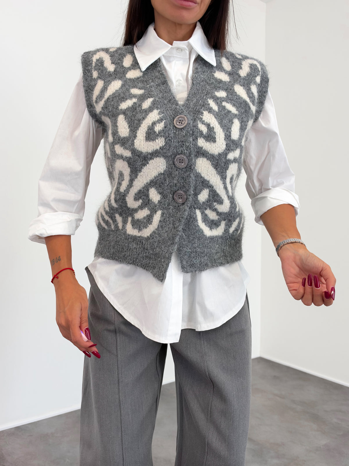 Gilet Maison - Grigio Burro