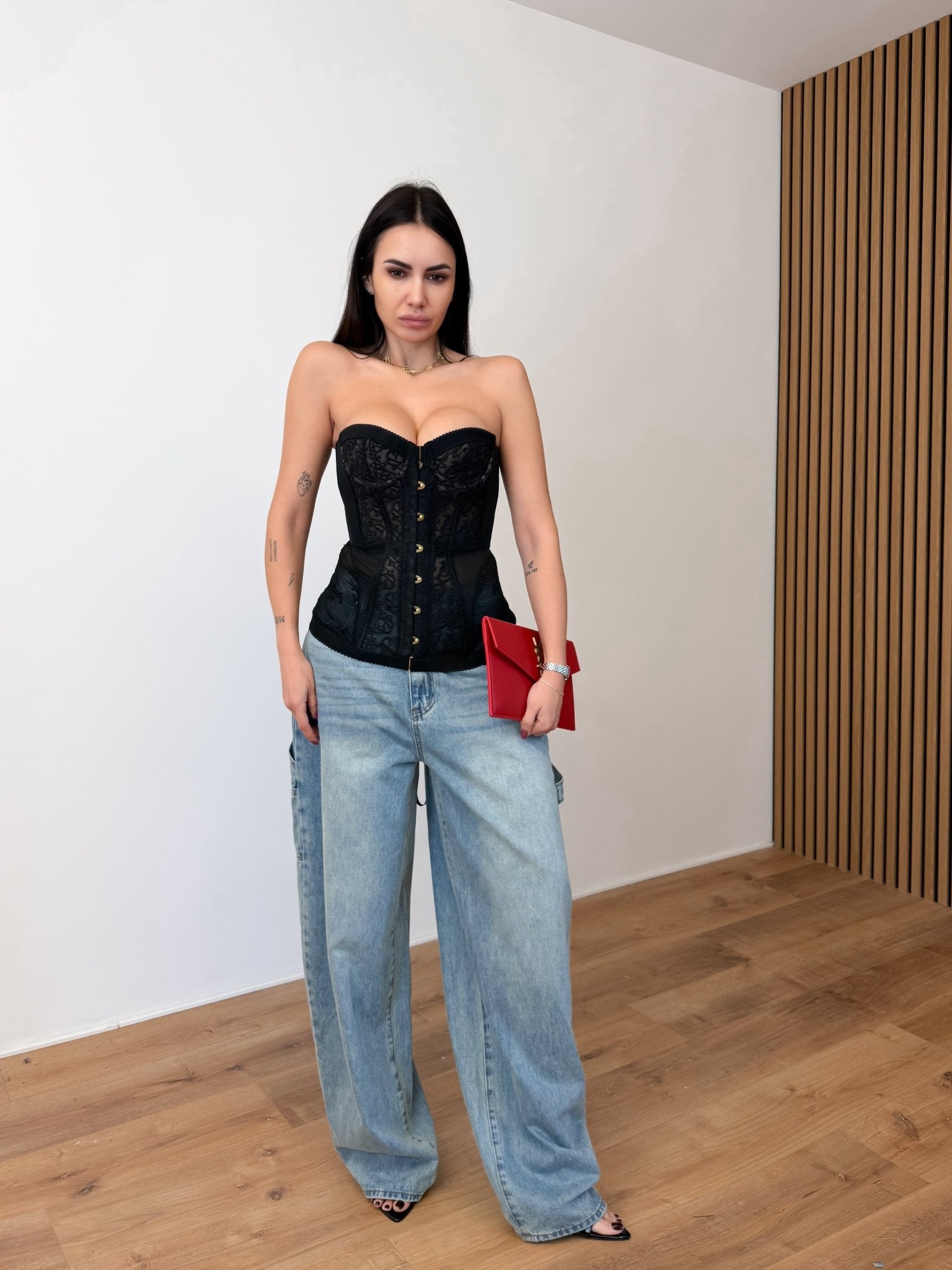 Corpetto Romance - Nero - SAINTH