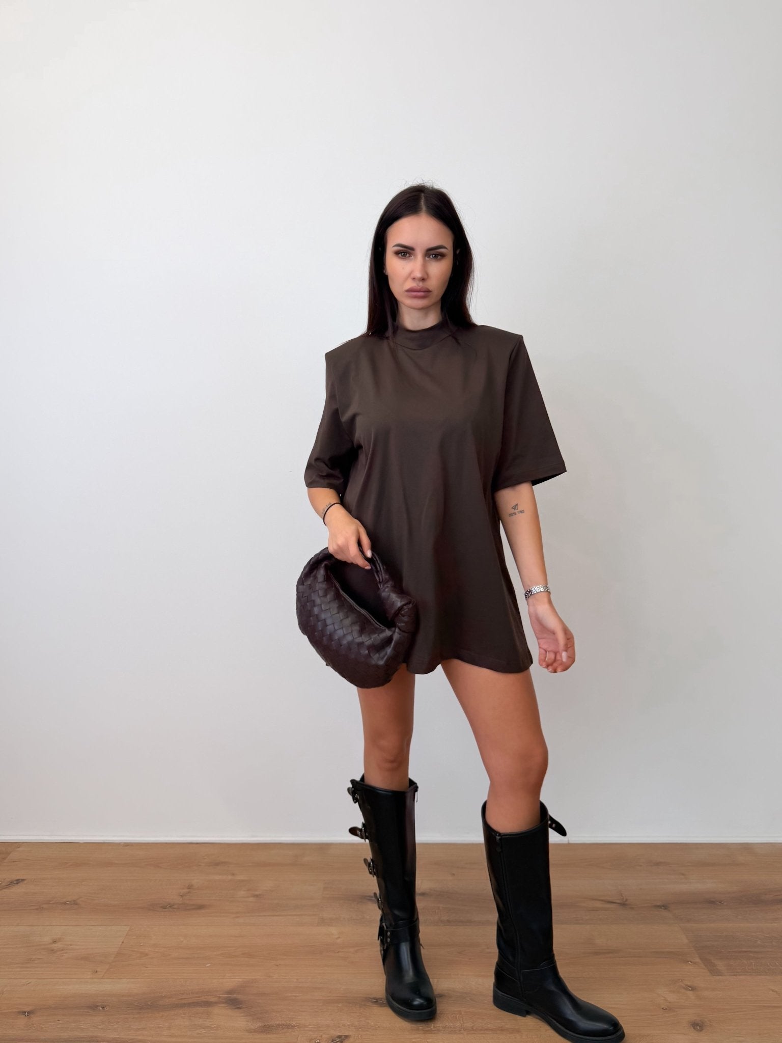 Maglia Over Spalle Interne - Marrone - SAINTH