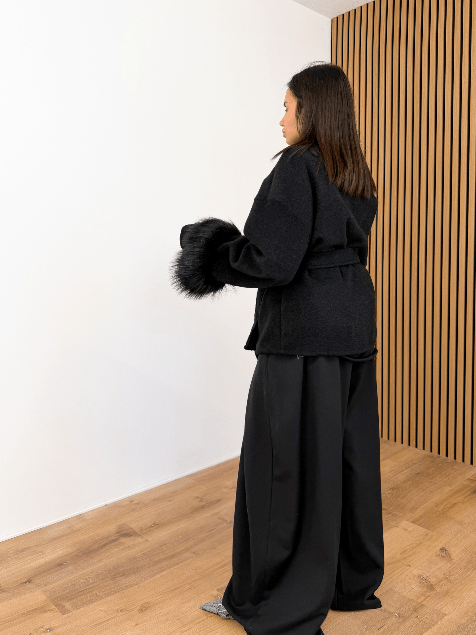 Pantalone Ventaglio - Nero - SAINTH