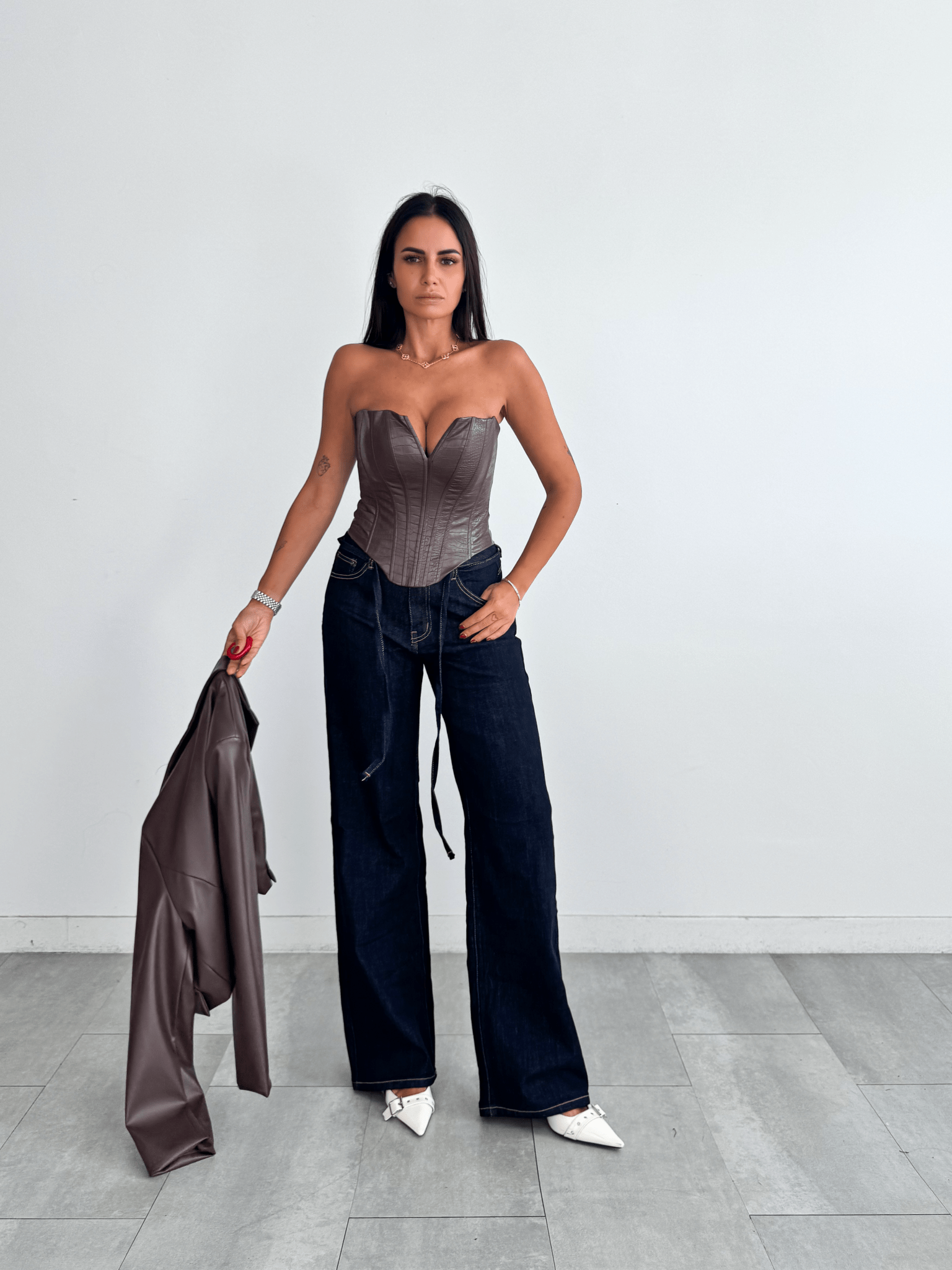 Jeans Laccio - Denim Scuro - SAINTH