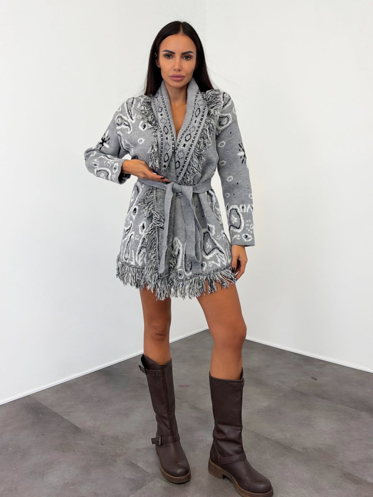 Cardigan Nui - Grigio - SAINTH