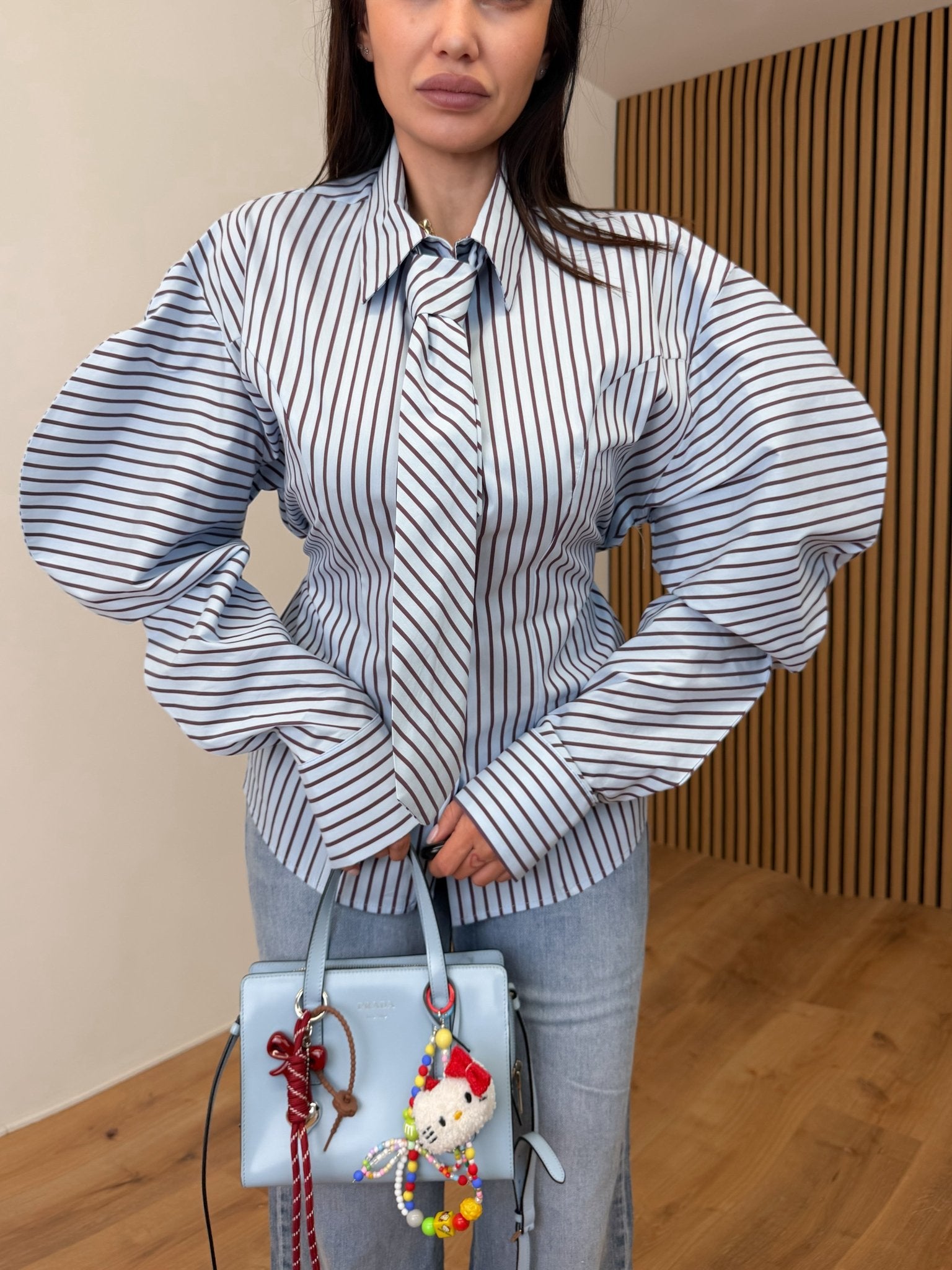 Camicia Onda - Celeste - SAINTH