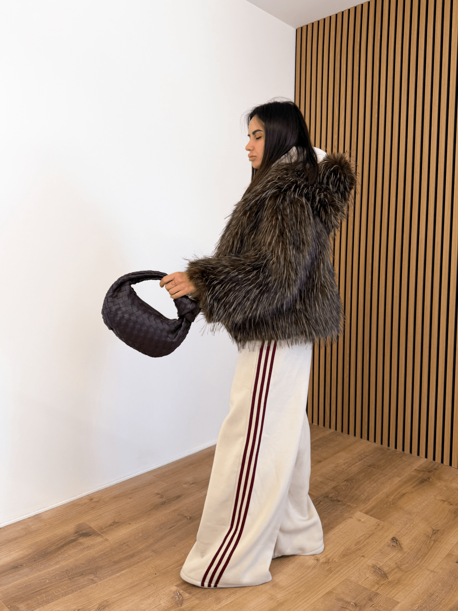 Completo Tuta Felpato - Beige e Bordeaux - SAINTH