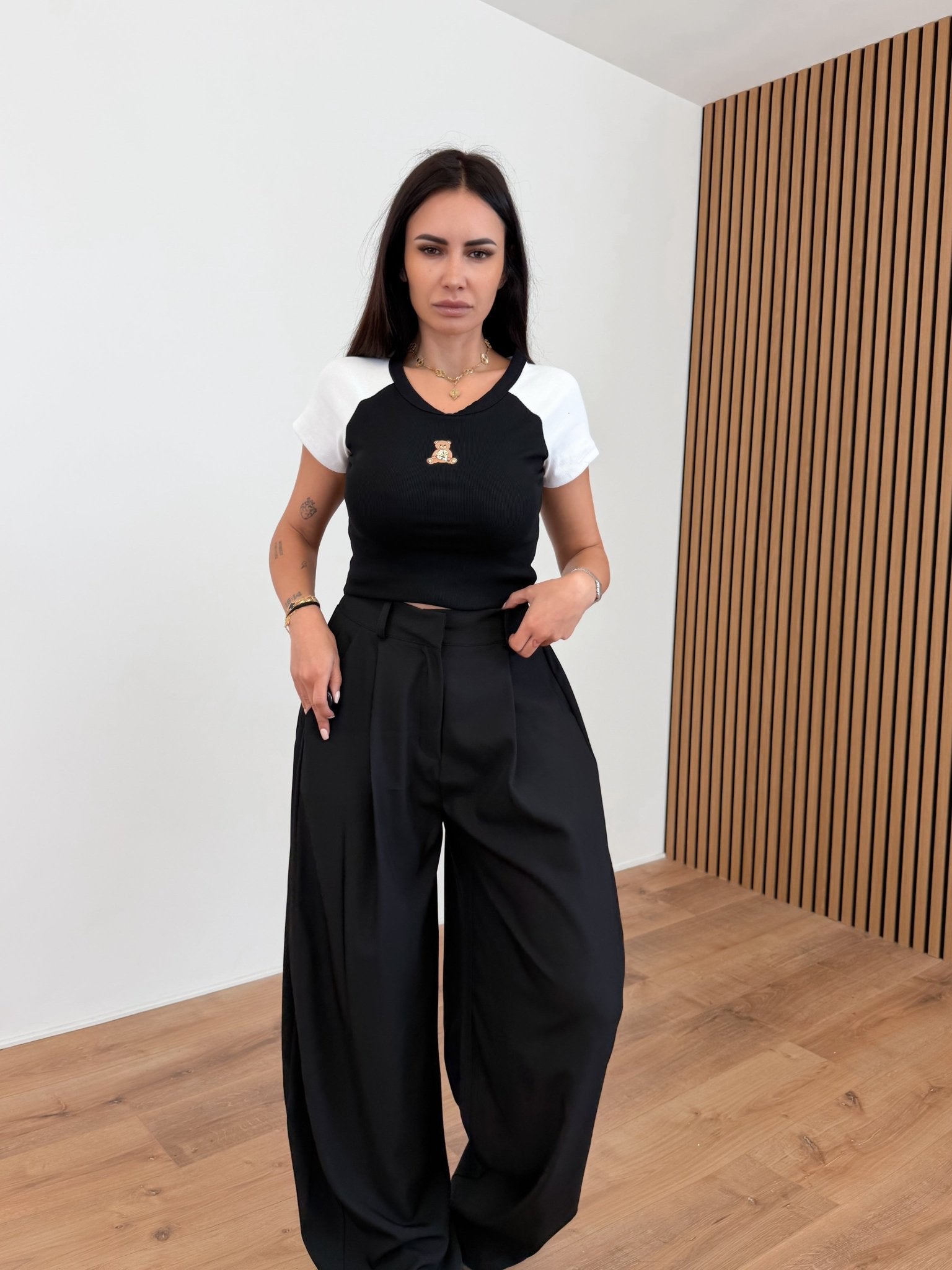 Pantalone Nascous - Nero - SAINTH