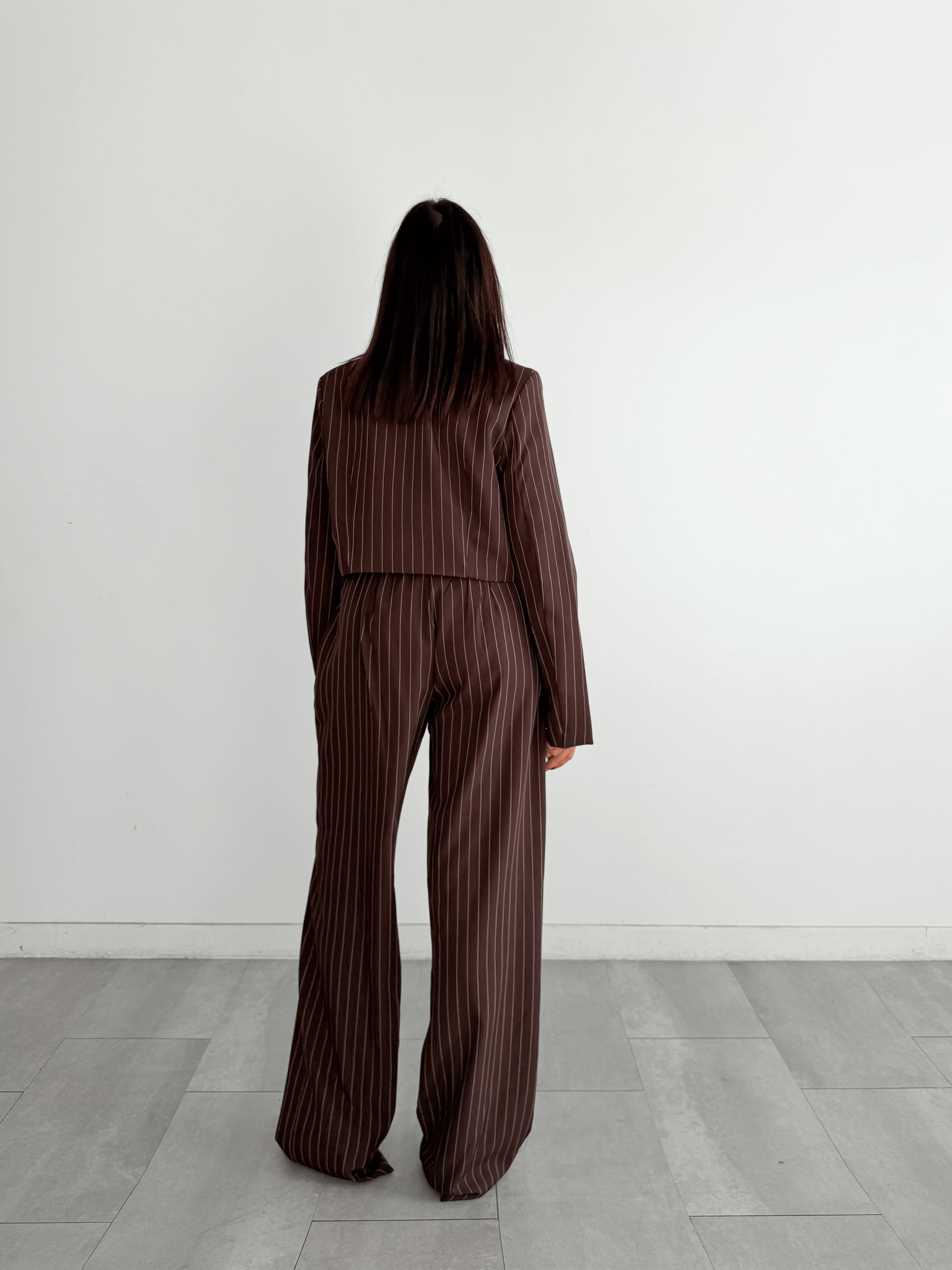 Completo Pocket Gessato - Marrone - SAINTH