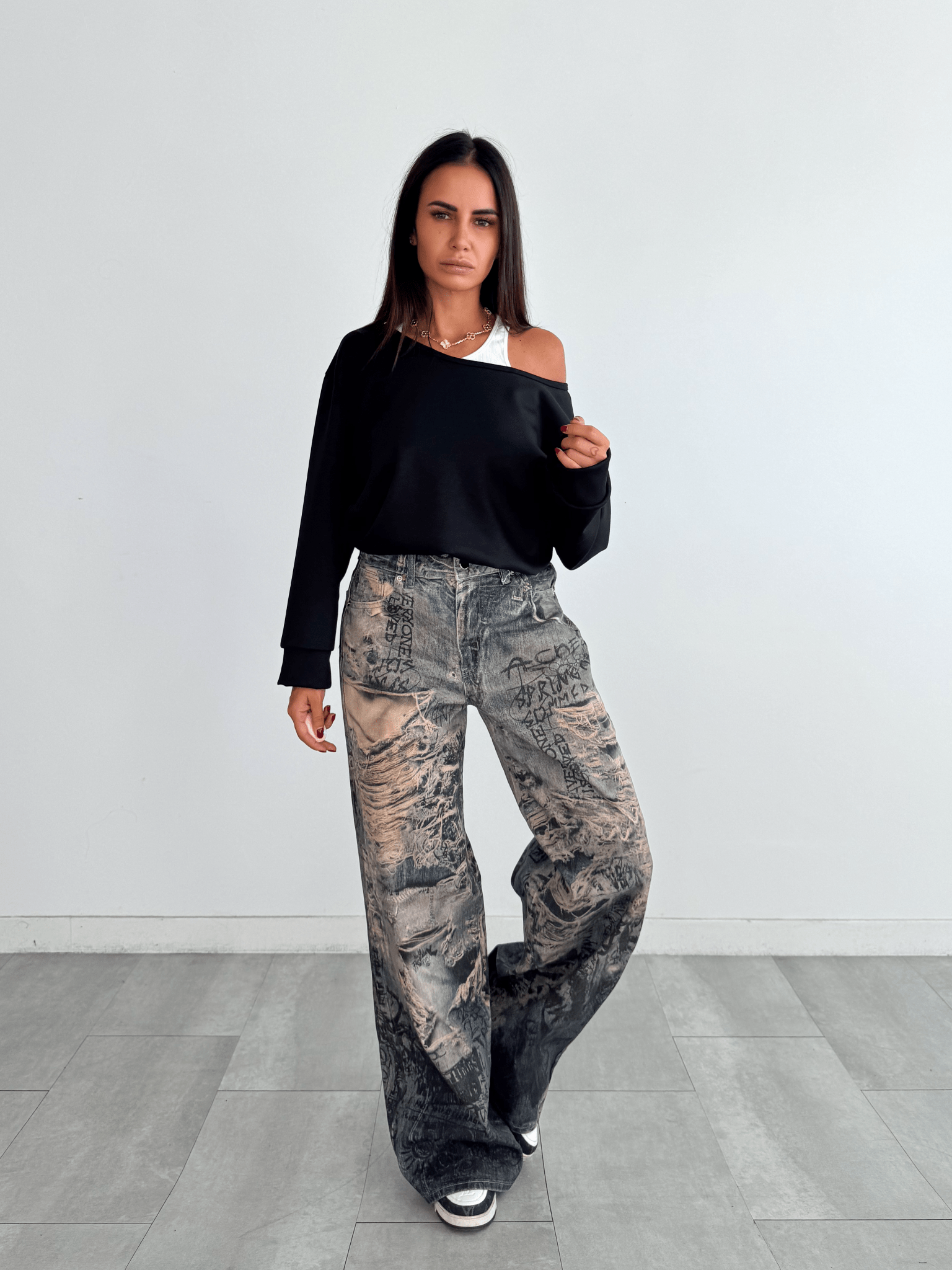 Jeans Spiderweb - Denim - SAINTH