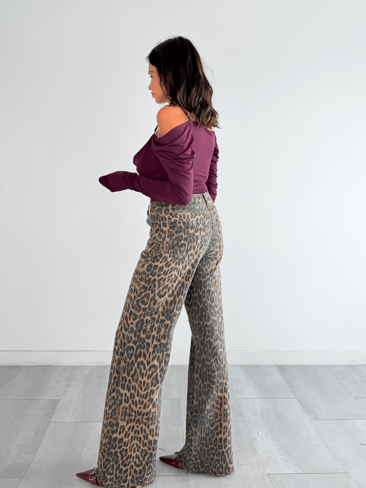 Jeans Leopard - Marrone - SAINTH
