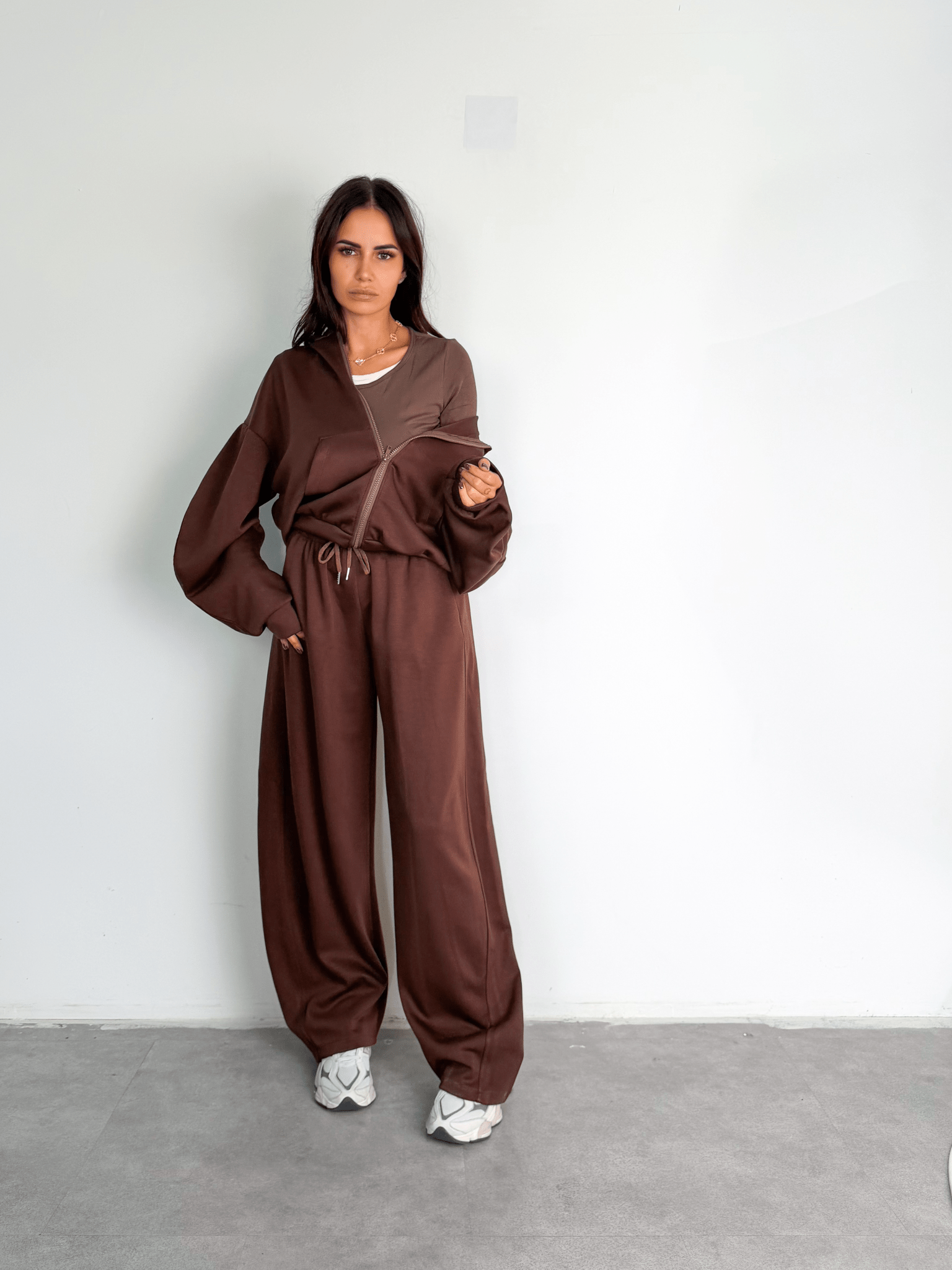 Felpa Wide Arm - Marrone - SAINTH