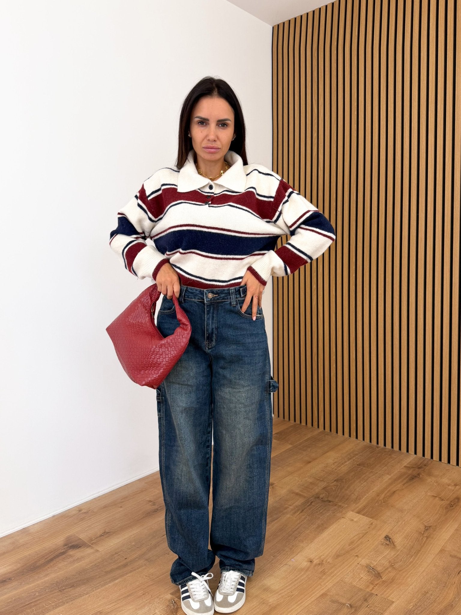 Pull Polo - Blu e Rosso - SAINTH