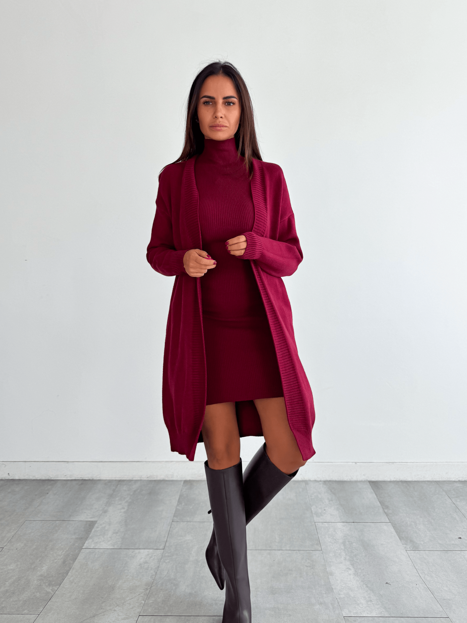 Abito Pull Need - Bordeaux - SAINTH