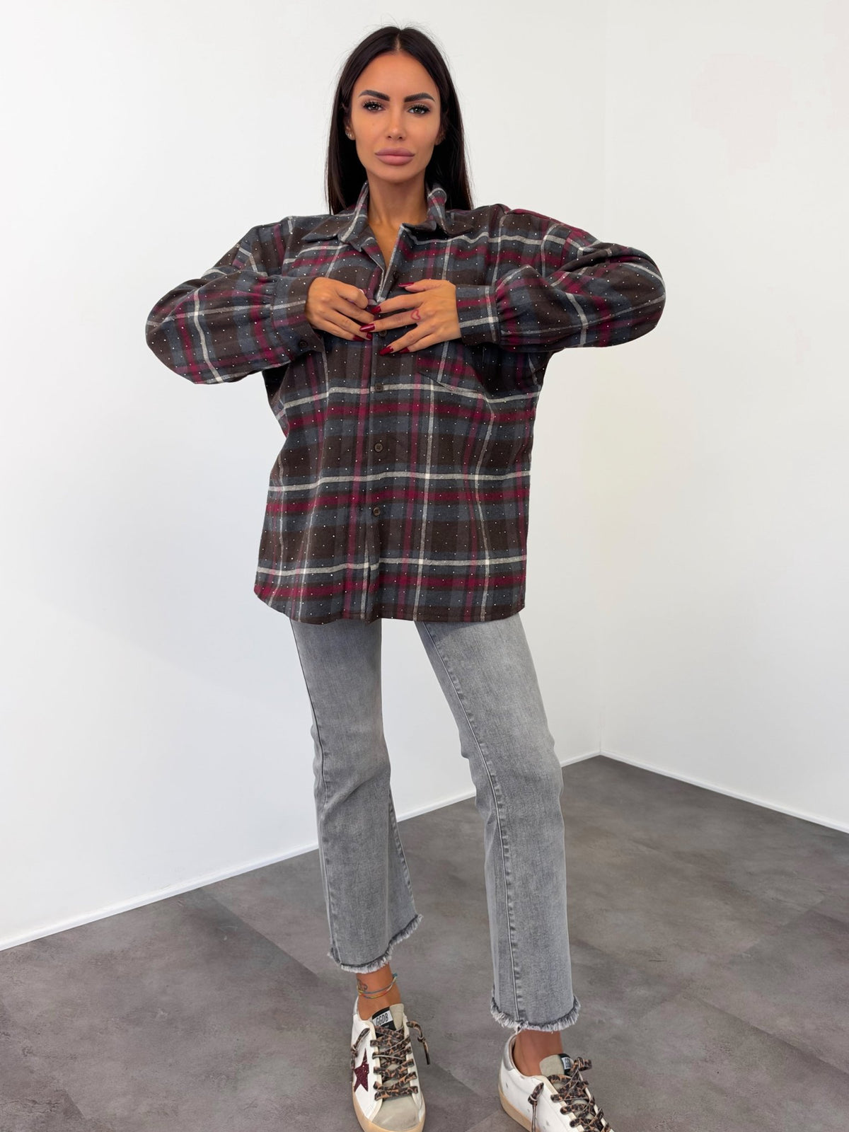 Camicia Diamond - Marrone Bordeaux - SAINTH