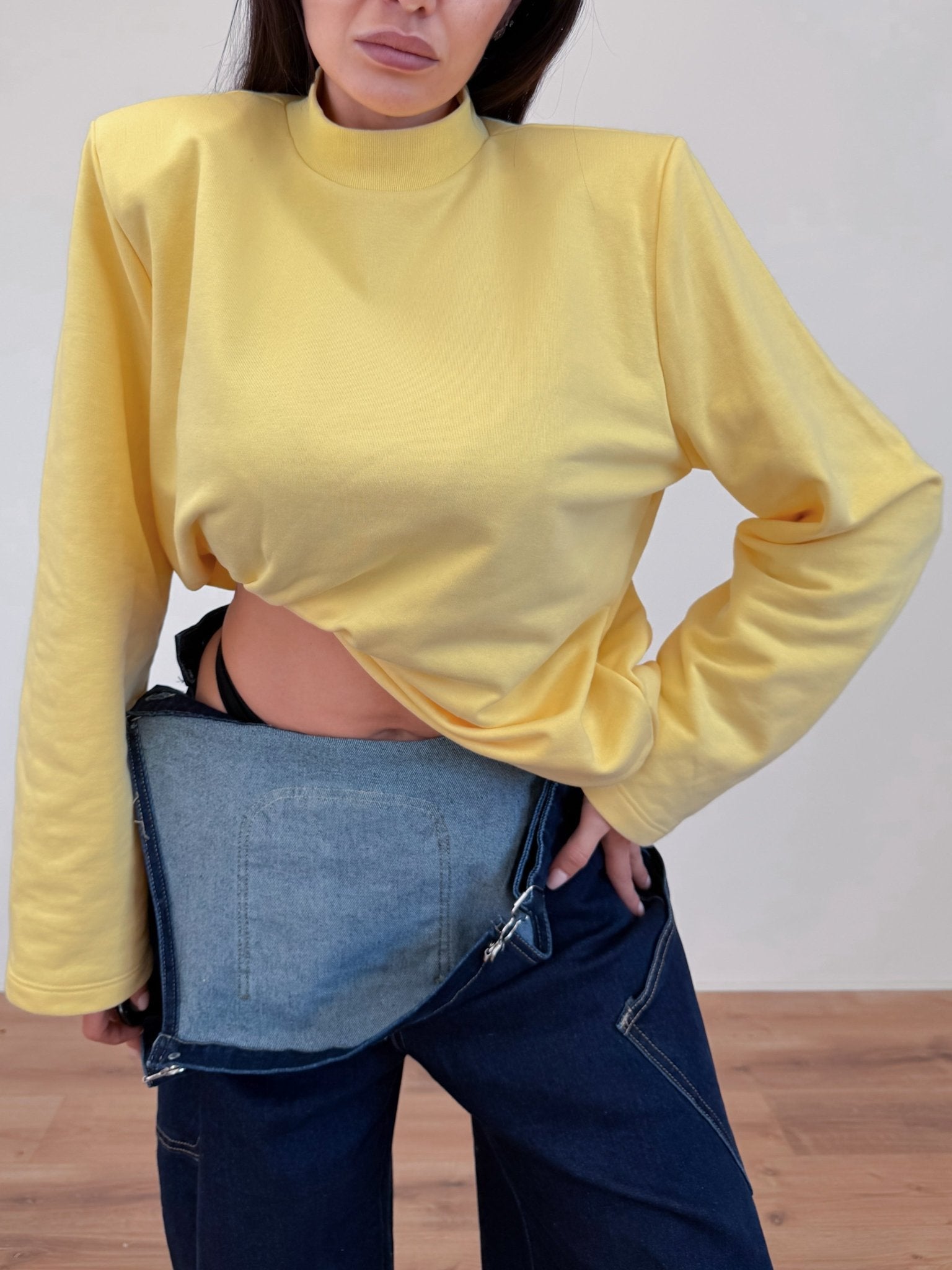 Felpa Maxi Spalla - Gialla - SAINTH