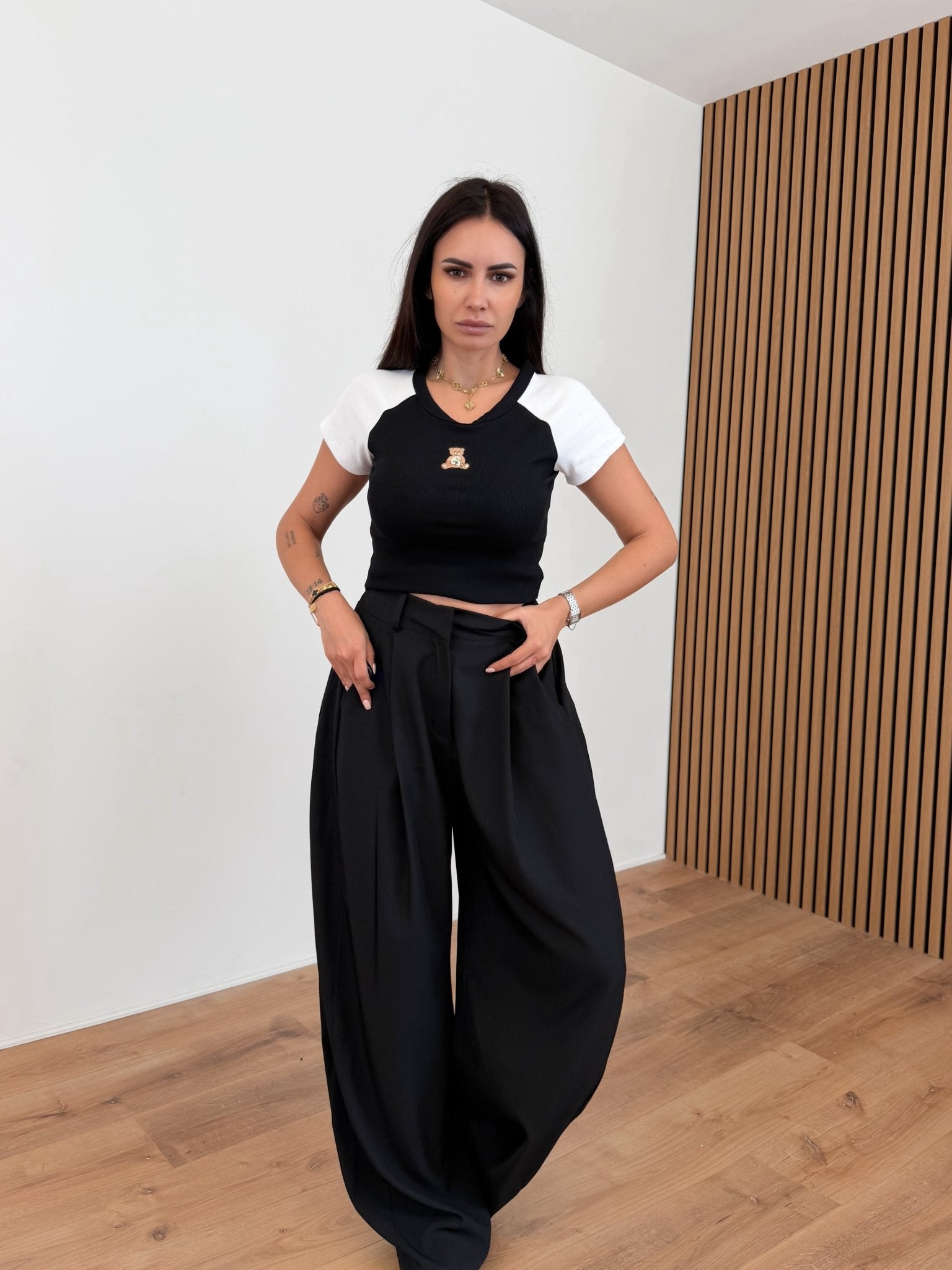 Pantalone Nascous - Nero - SAINTH