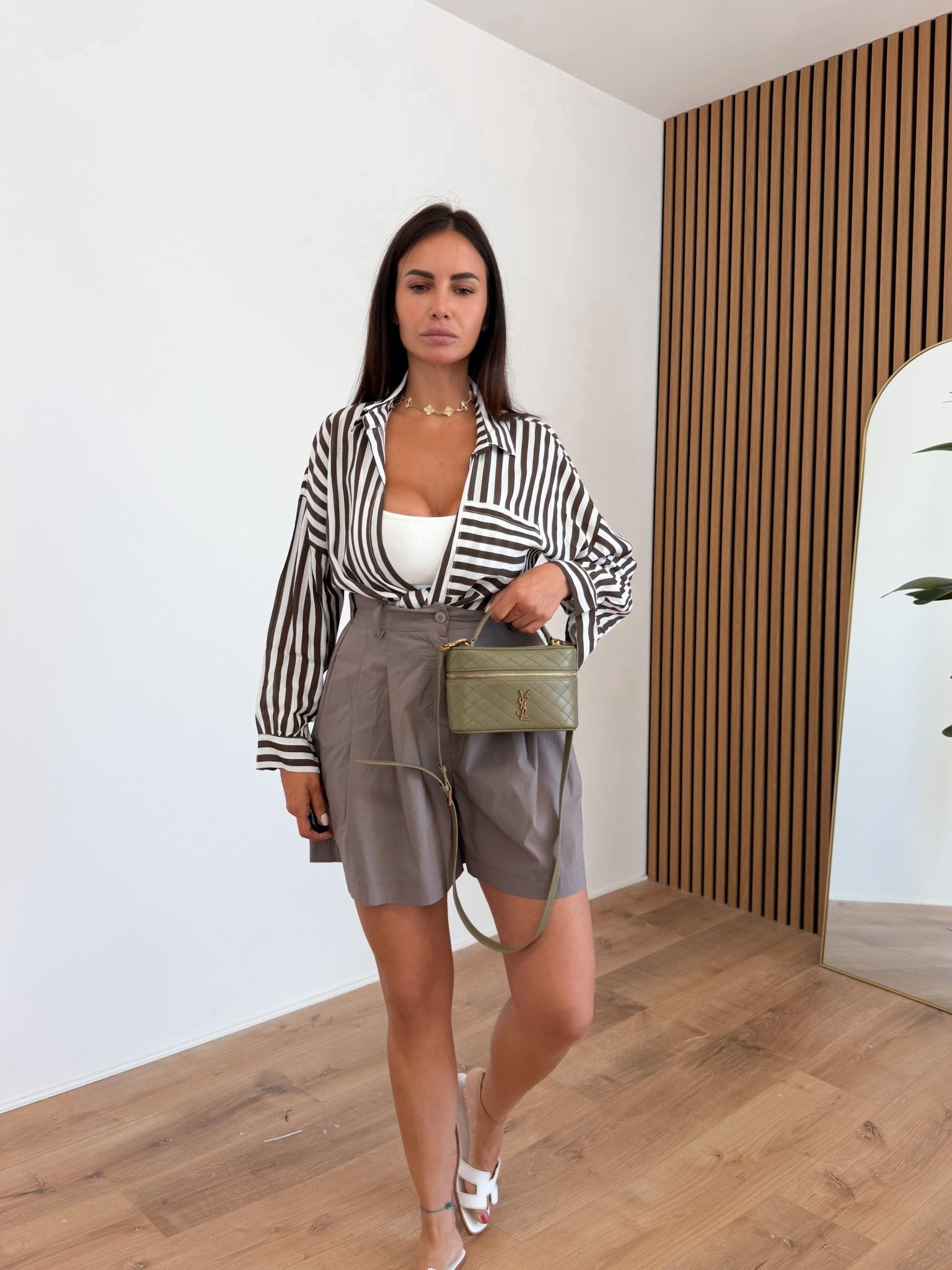 Camicia Stripe - Marrone - SAINTH