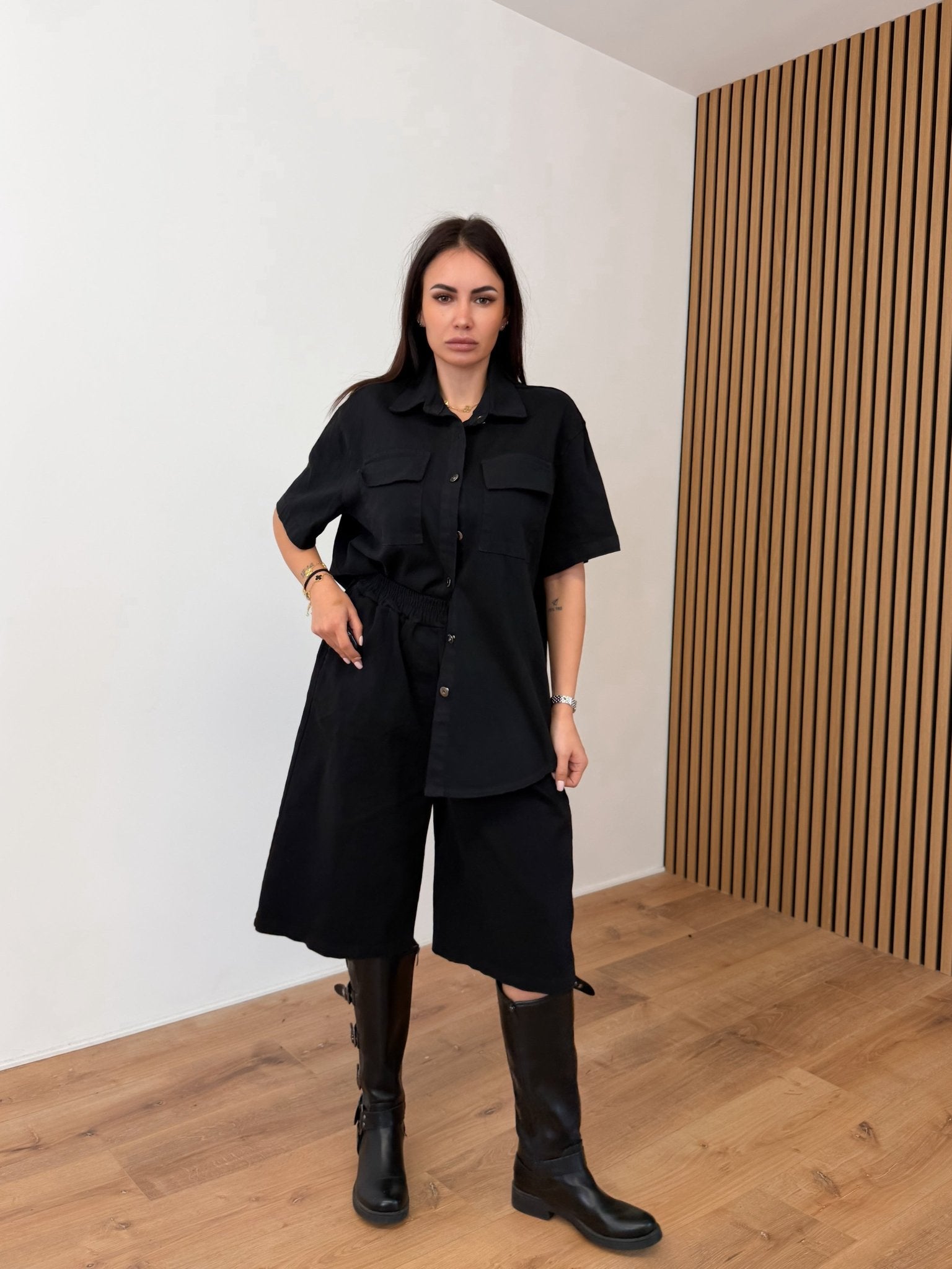 Camicia Nomad - Nera - SAINTH