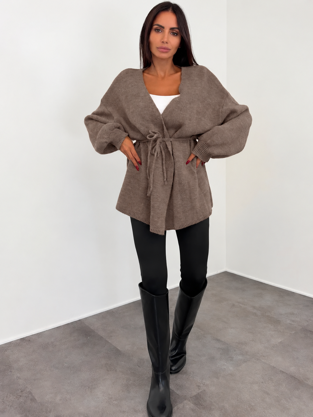 Cardigan Lovely - Tortora