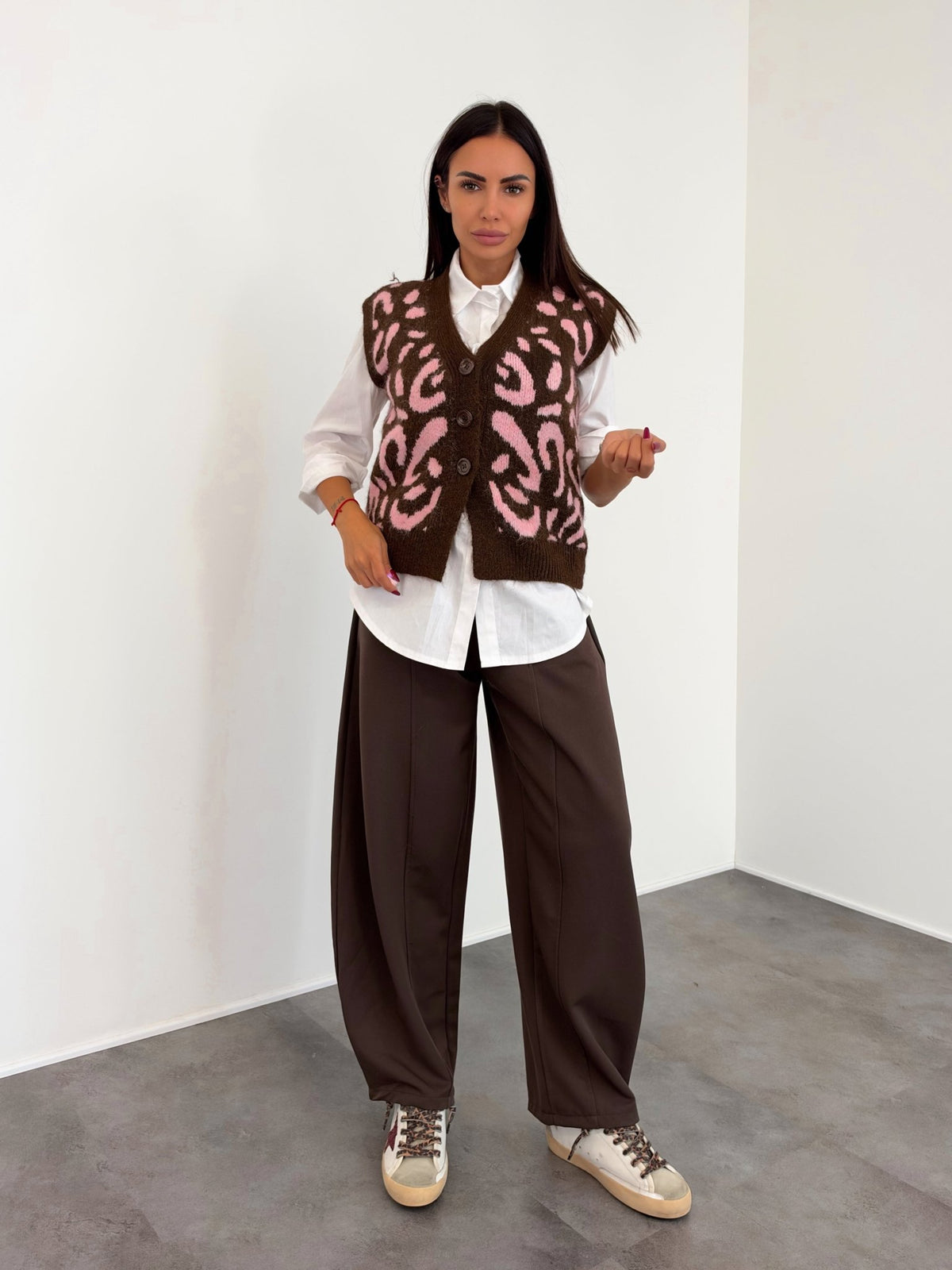 Gilet Maison - Marrone Rosa - SAINTH