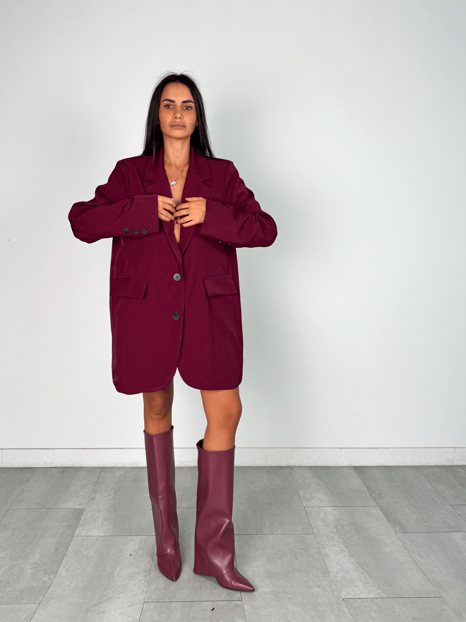 Blazer Simply Over - Bordeaux - SAINTH