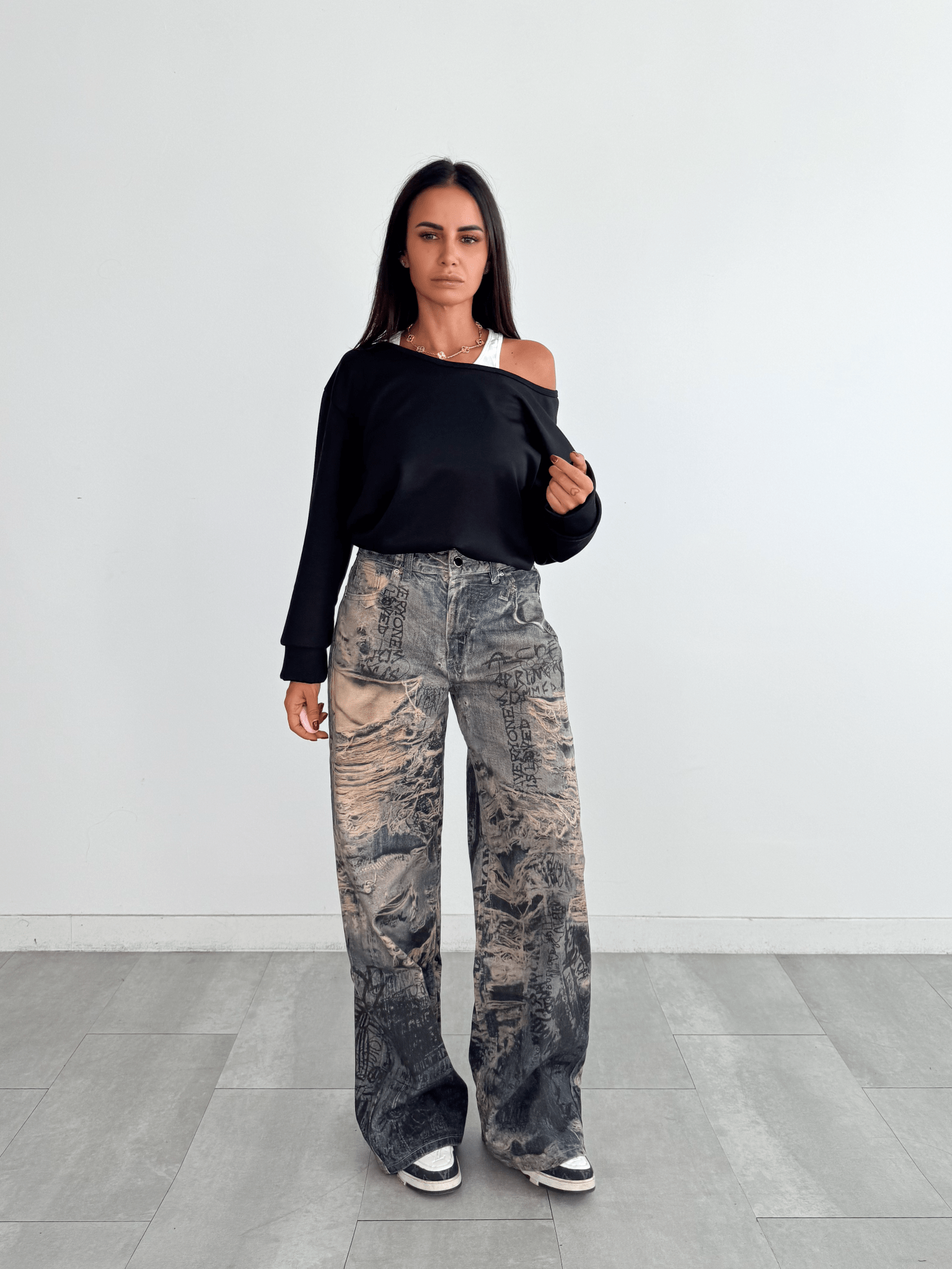 Jeans Spiderweb - Denim - SAINTH