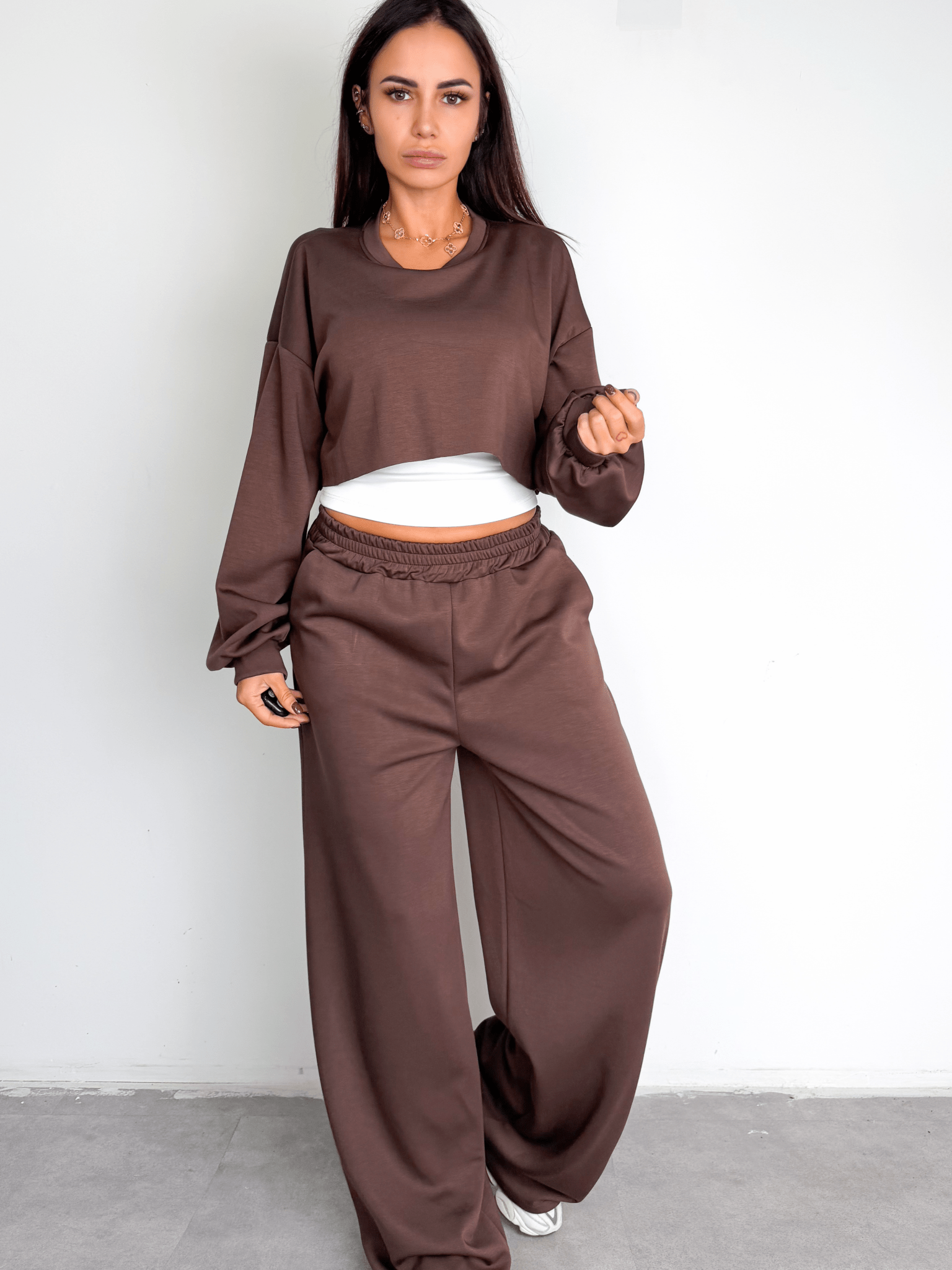 Felpa Active 2in1 - Marrone - SAINTH