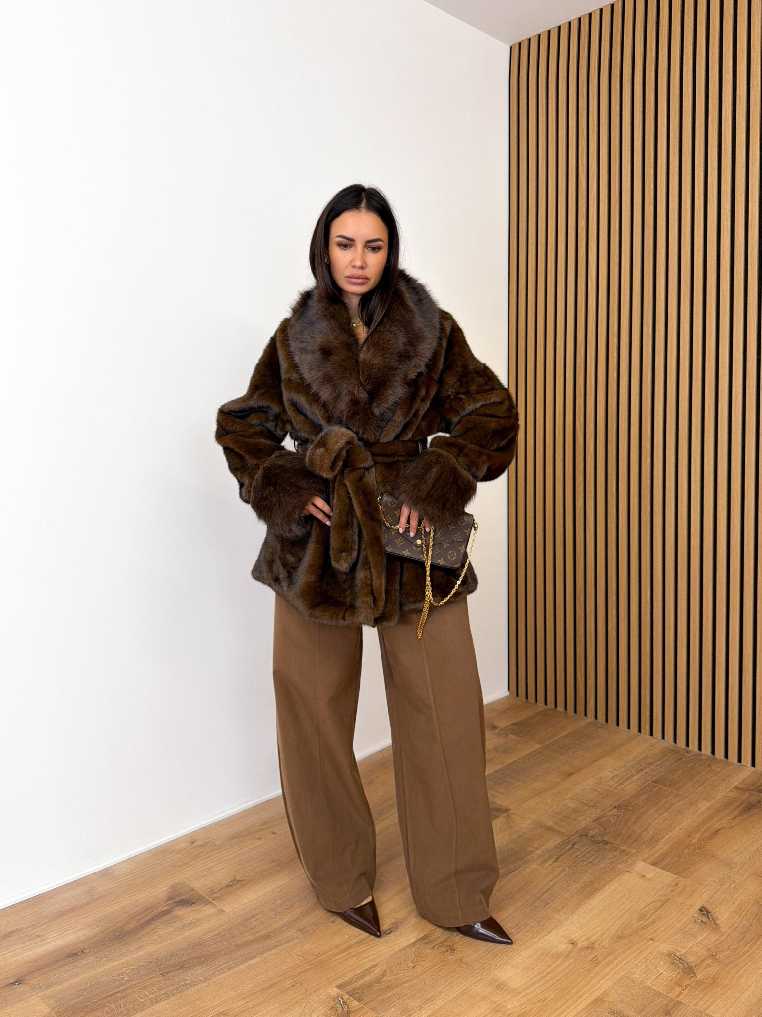 Pelliccia Vulcano - Marrone - SAINTH