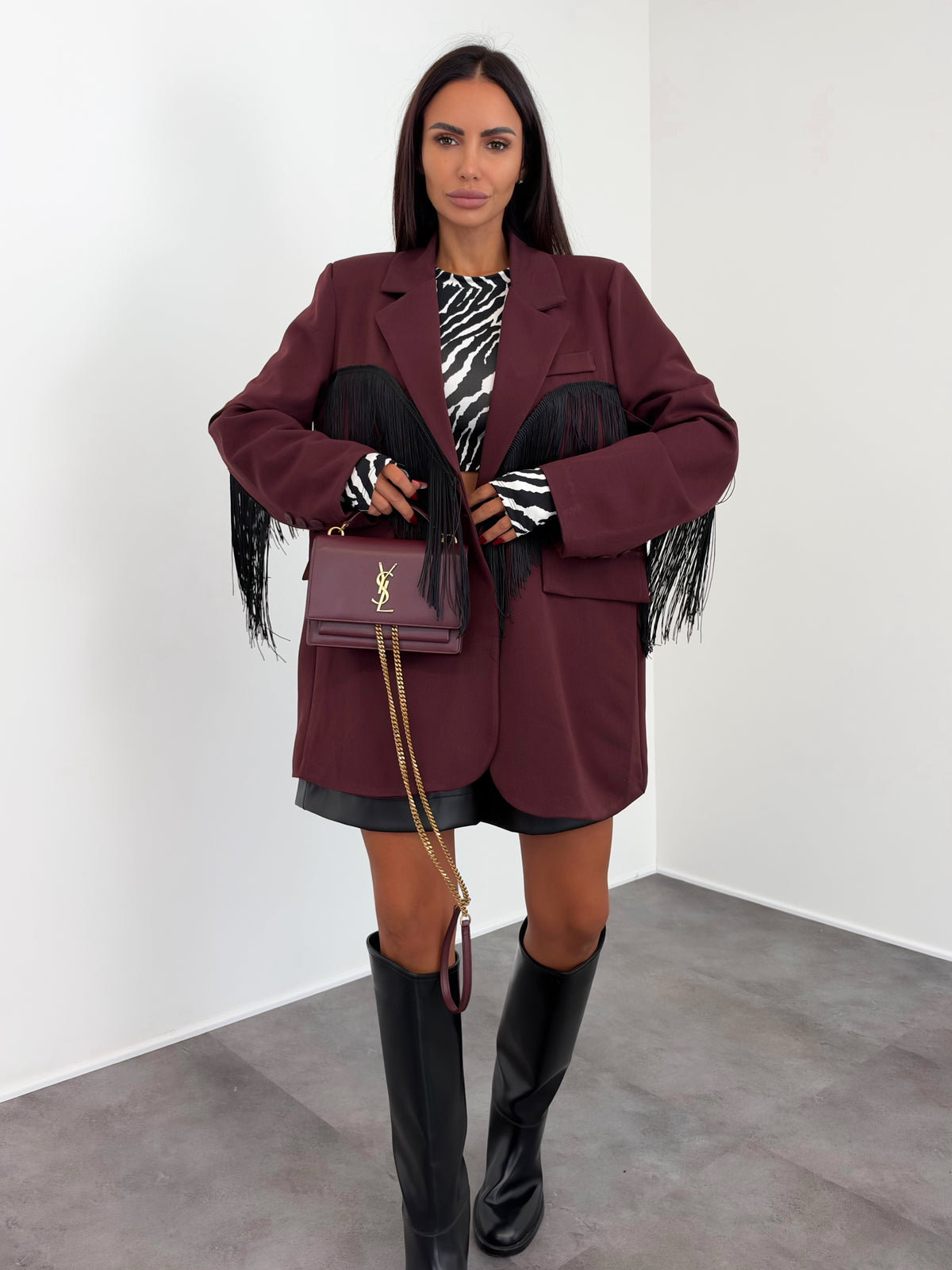 Blazer Filo D'angelo - Bordeaux