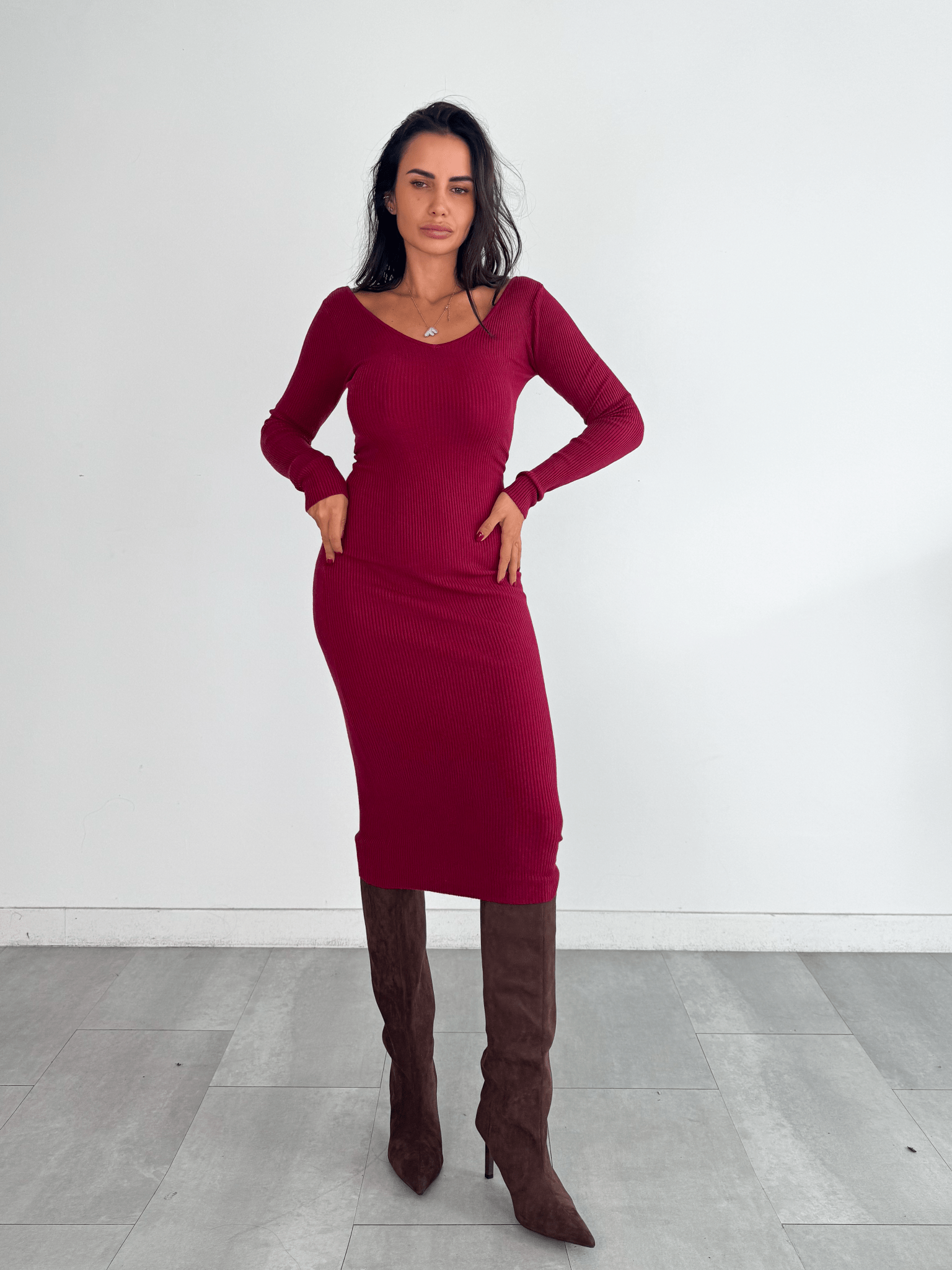 Abito Pull Fascino - Bordeaux - SAINTH