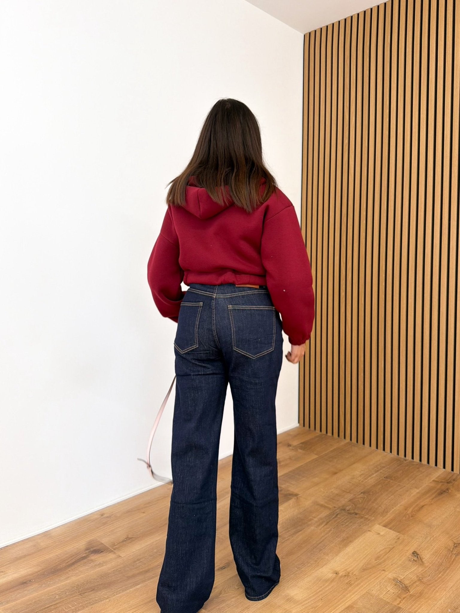 Felpa Crop - Bordeaux - SAINTH