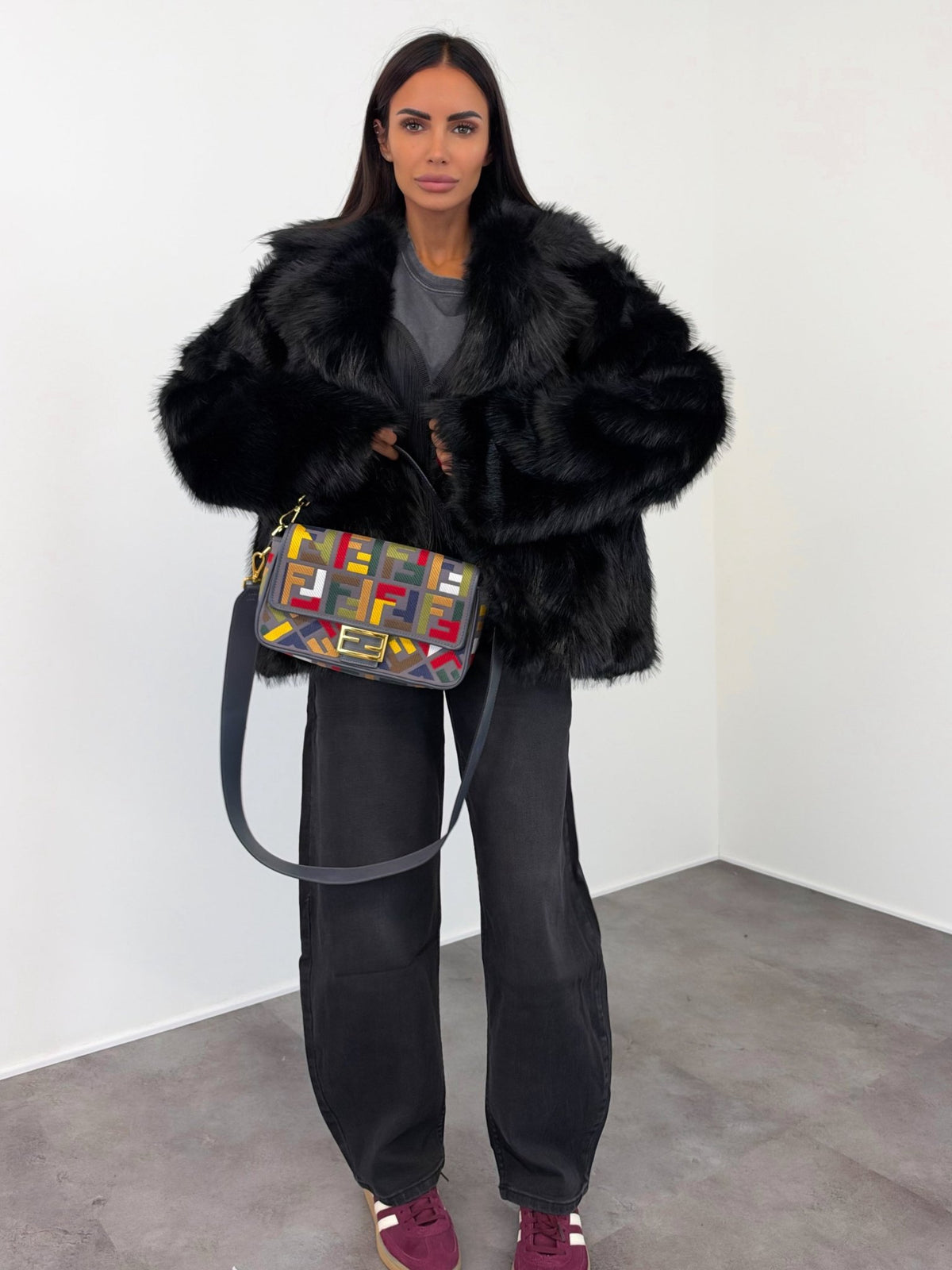 Pelliccia Shine - Nera - SAINTH