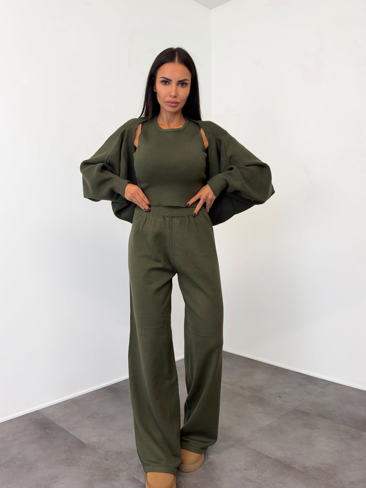 Coordinato Tris Lilà - Army Green - SAINTH