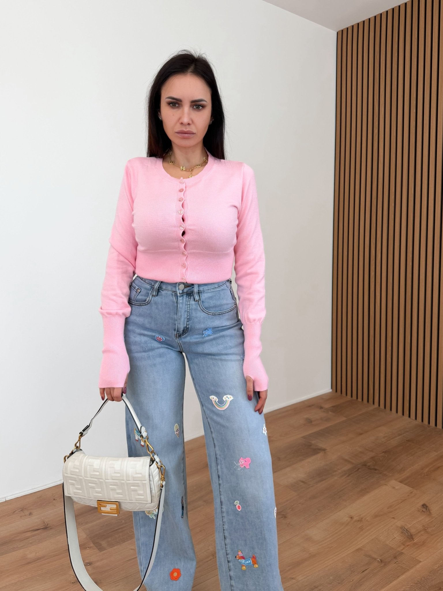 Cardigan Tea - Baby Pink - SAINTH