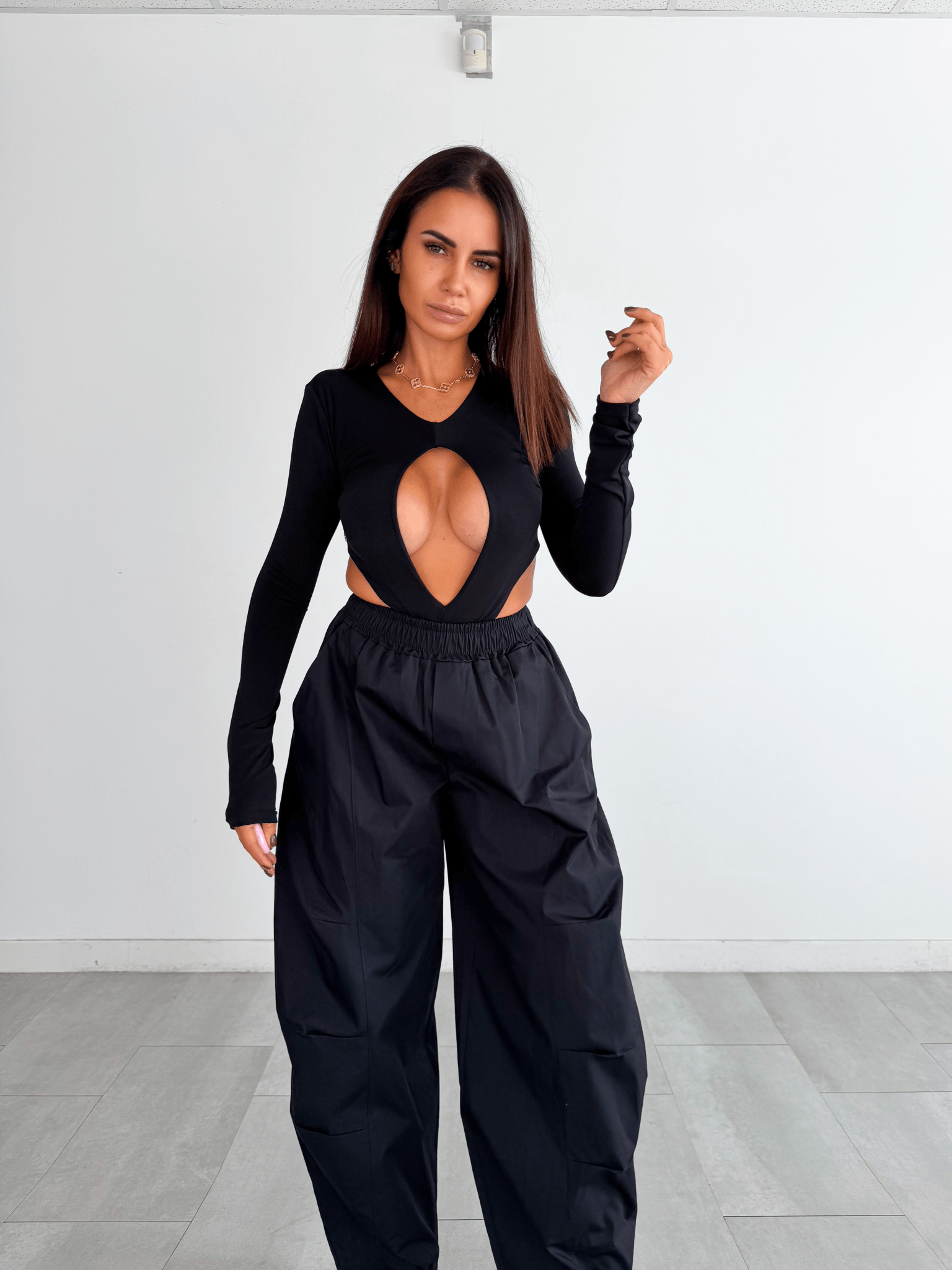 Pantalone Ampio - Nero - SAINTH