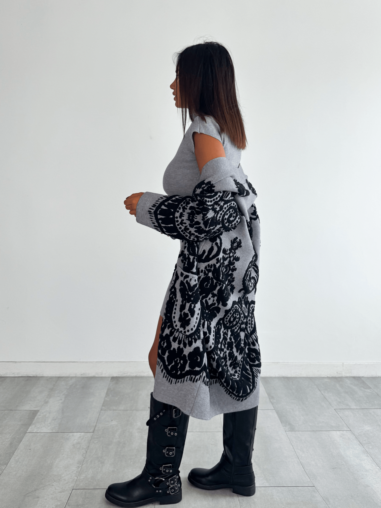 Cardigan Maiolica - Grigio - SAINTH