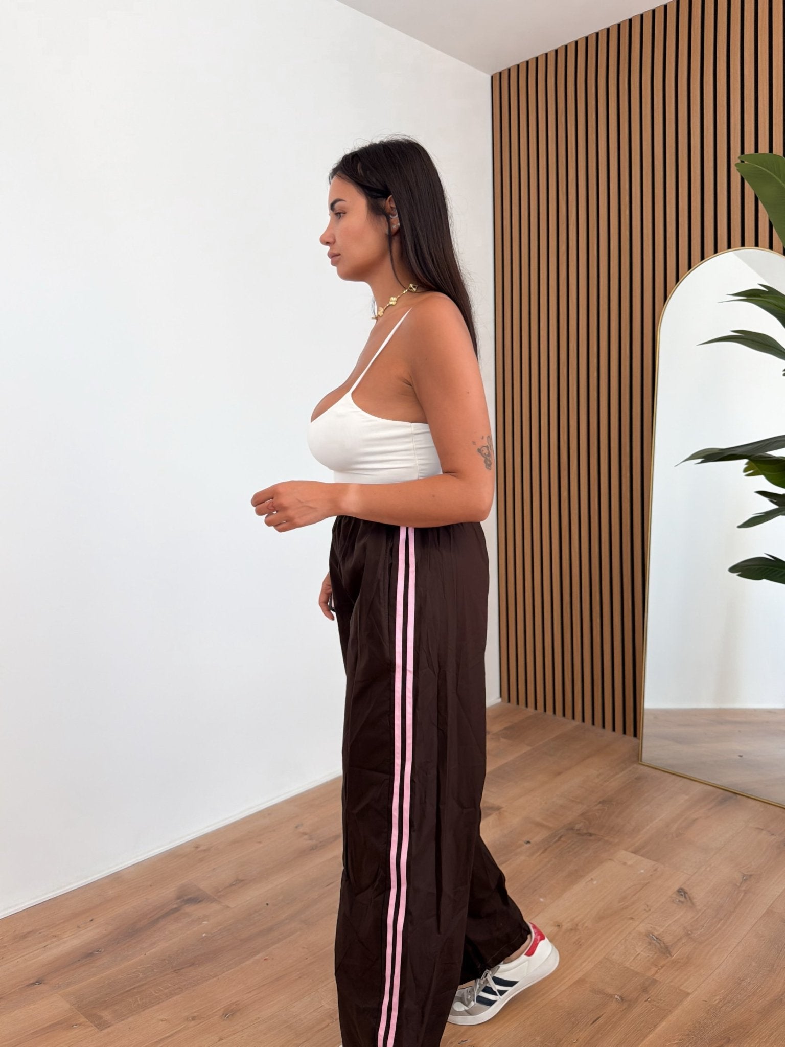 Pantalone Parachute - Marrone Rosa - SAINTH
