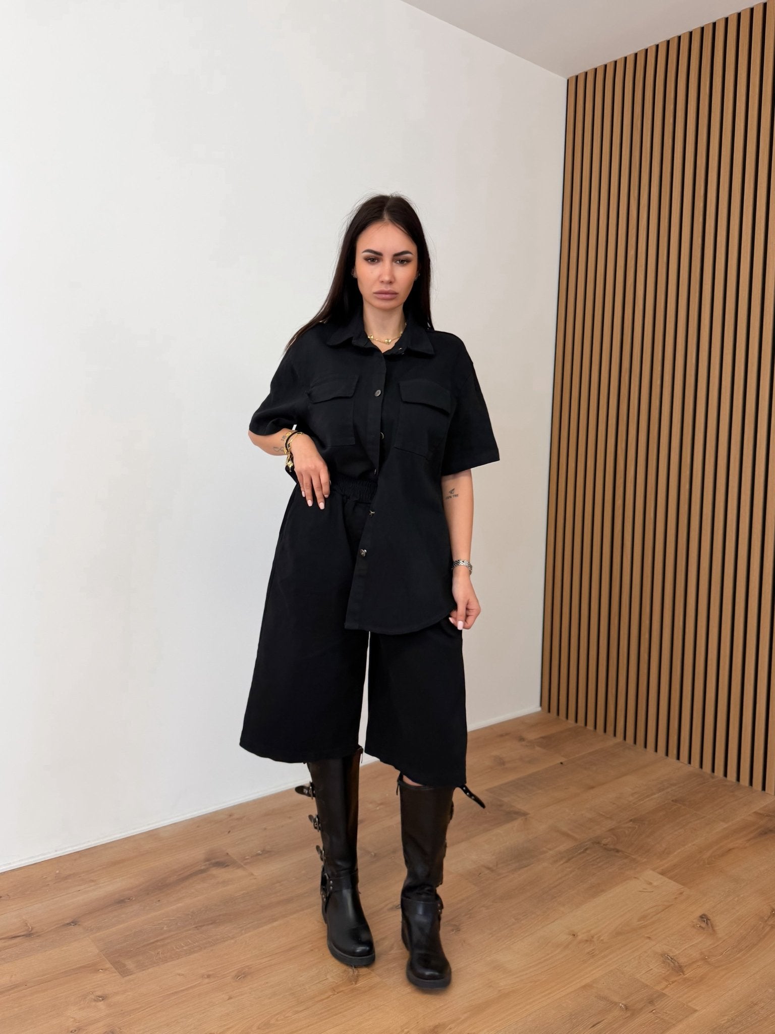 Camicia Nomad - Nera - SAINTH