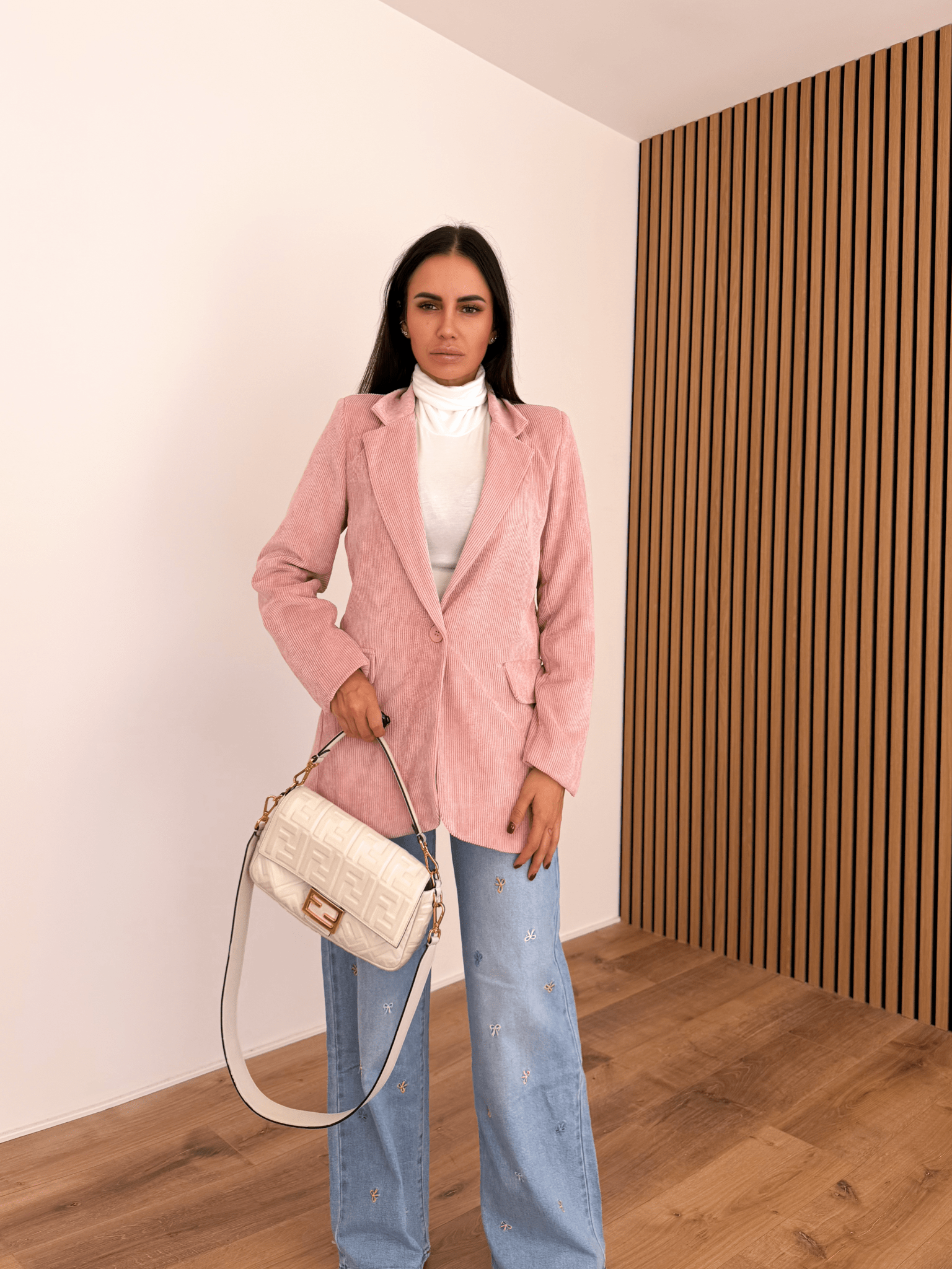 Blazer Velours - Rosa - SAINTH