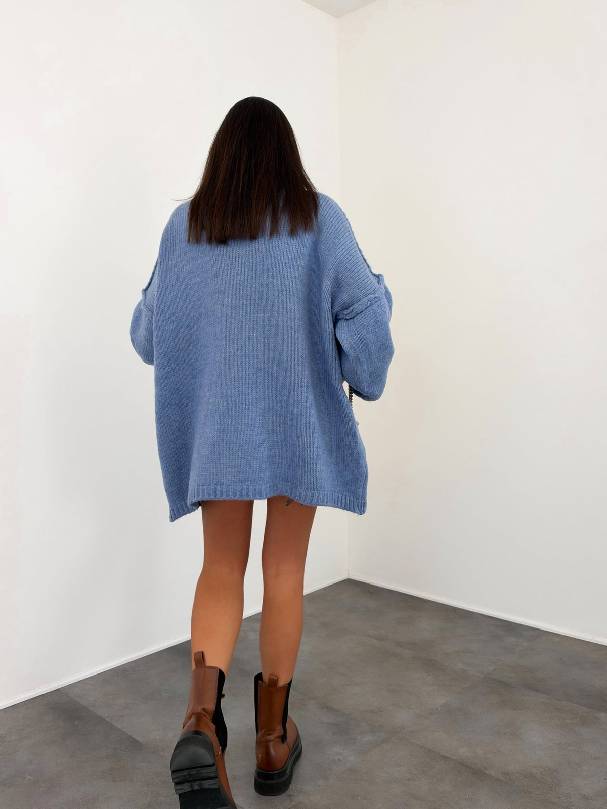 Maxi Pull Ocean - Indaco - SAINTH