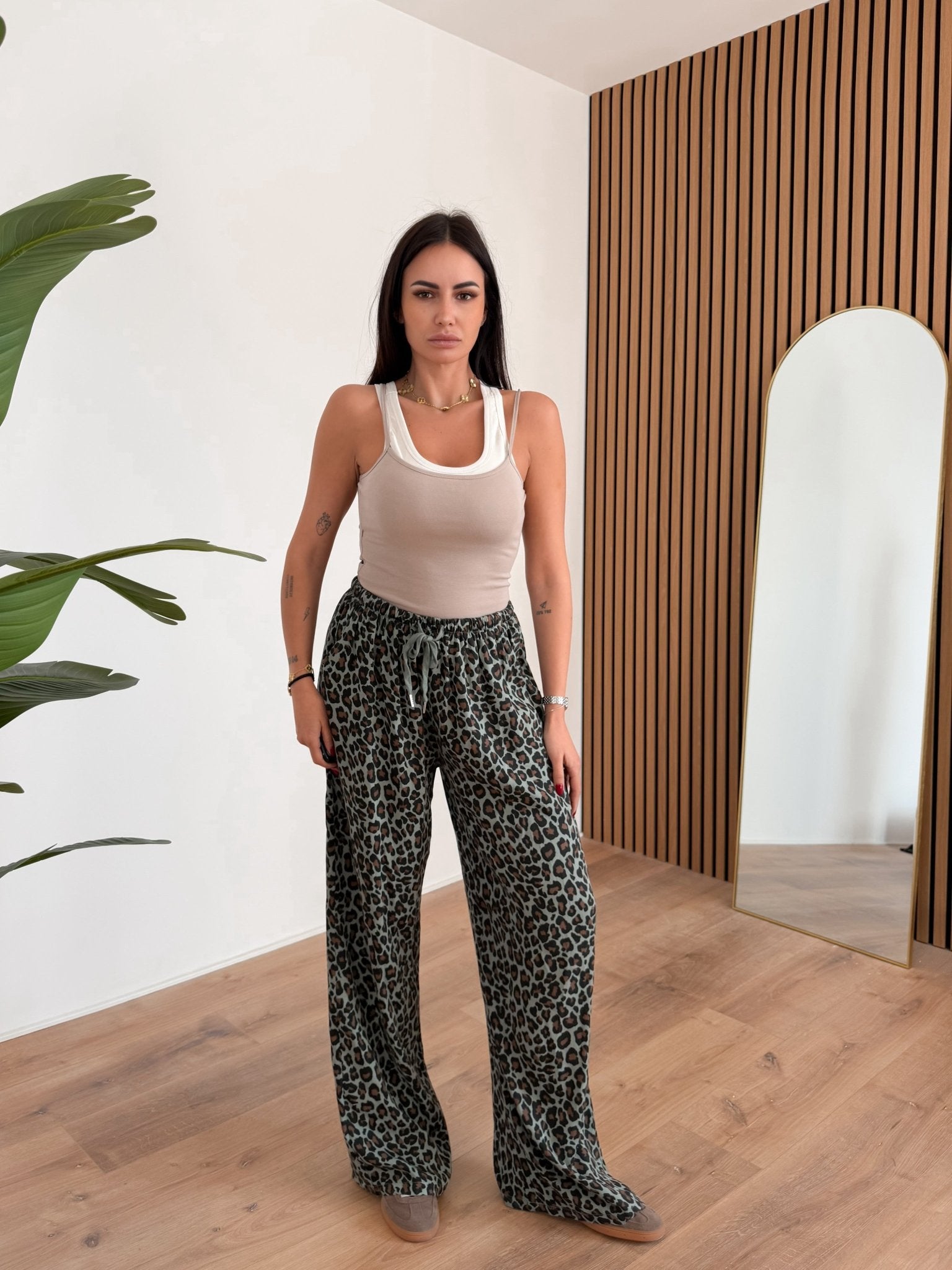 Top Bicolor - Khaki e Beige - SAINTH