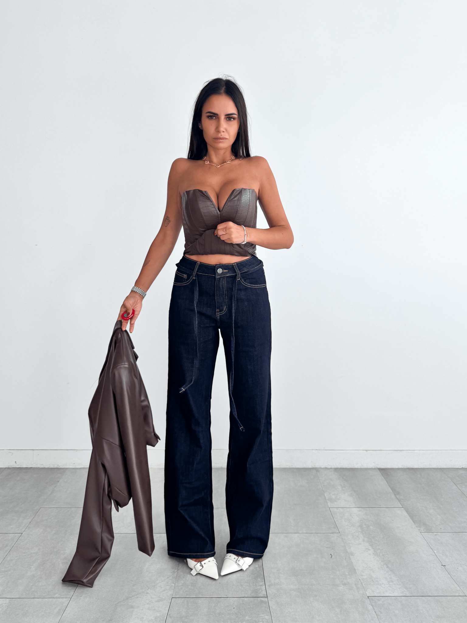 Jeans Laccio - Denim Scuro - SAINTH