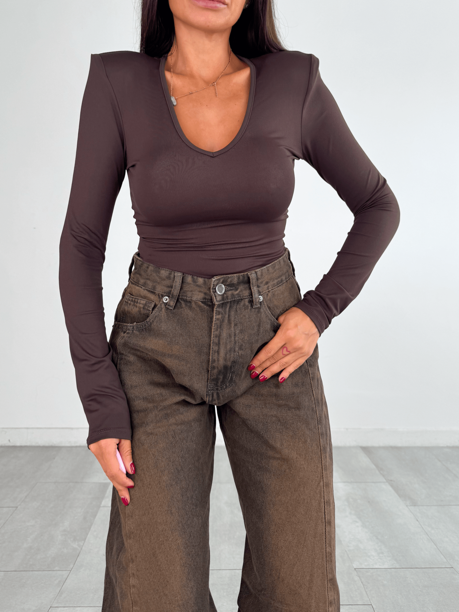 Jeans Polvere - Marrone - SAINTH