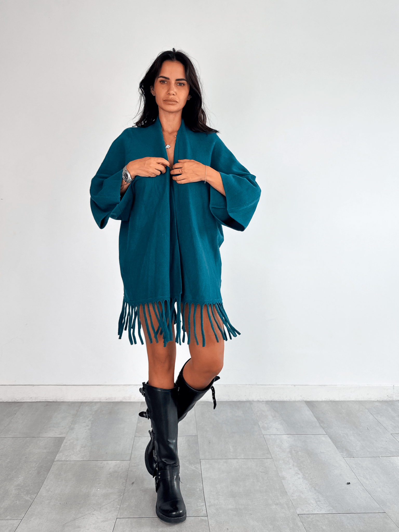 Cardigan Frange - Ottanio - SAINTH