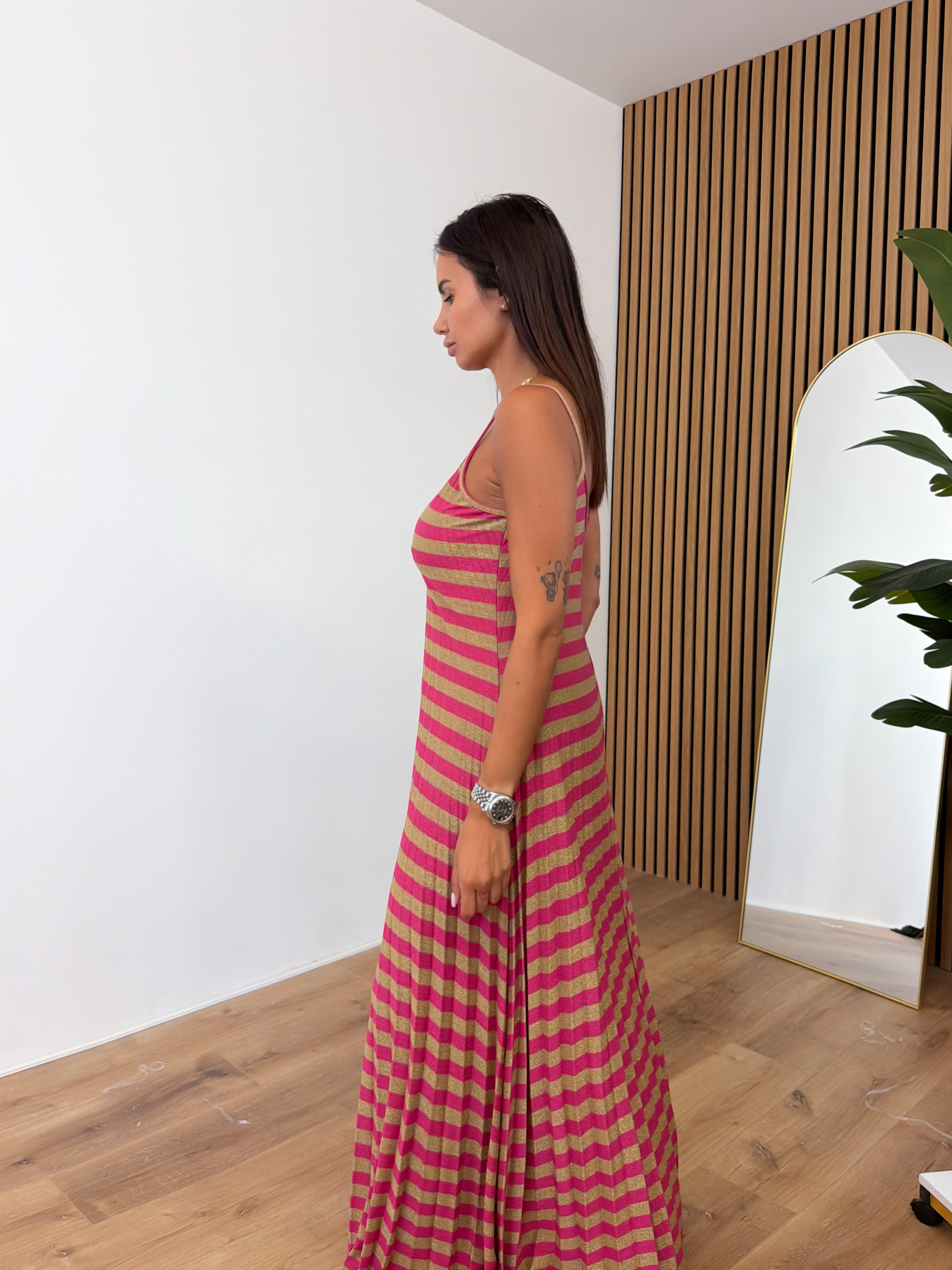 Abito Shine - Oro Fucsia